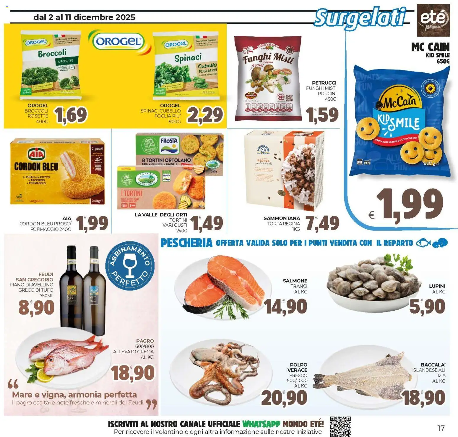 Volantino Eté del 02.12.2025 | Pagina: 17 | Prodotti: Pollo, Tacchino, Formaggio, Zucchine