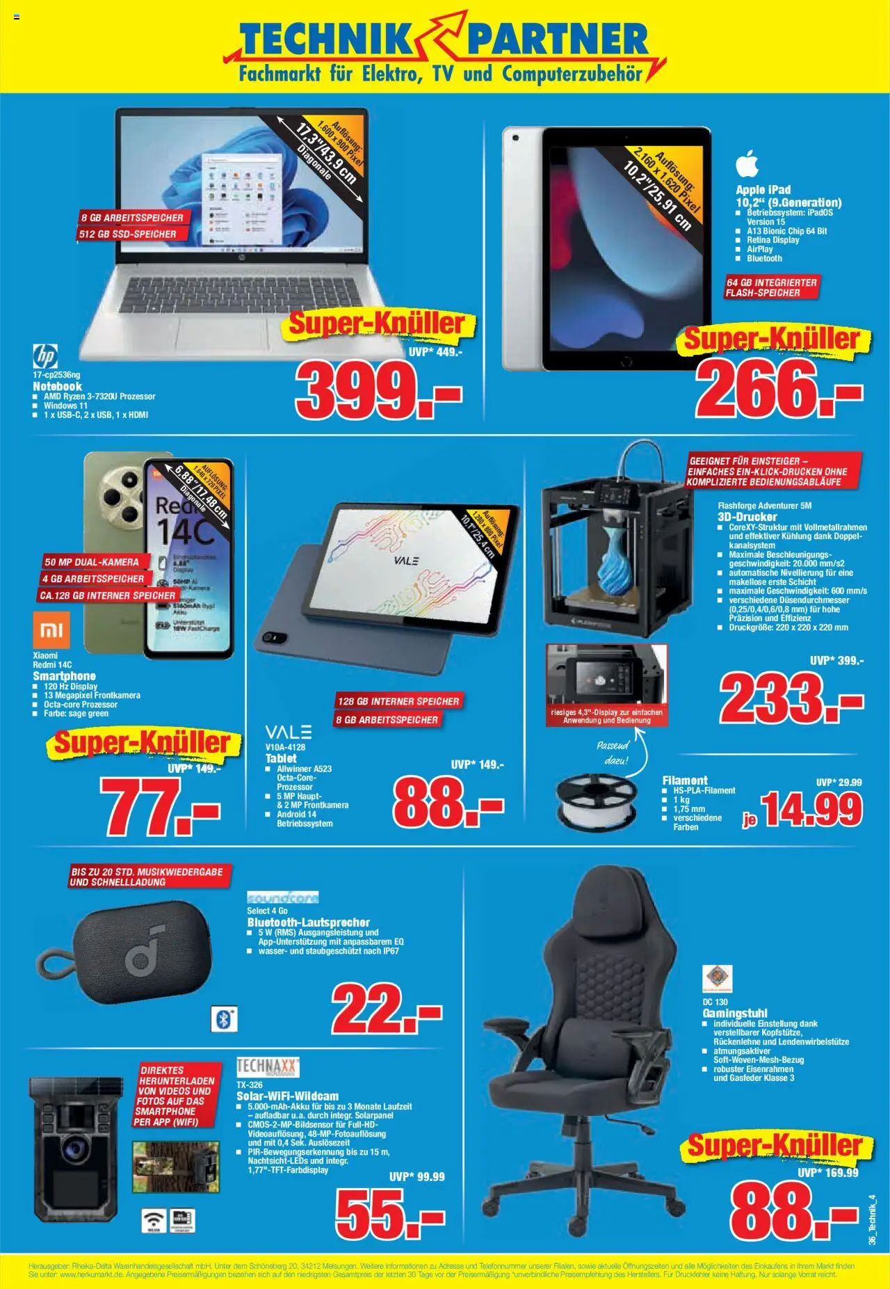 HERKULES Technik Partner - gültig ab dem 01.09.2025 | Seite: 4 | Produkte: Apple, Smartphone, Tablet, TV