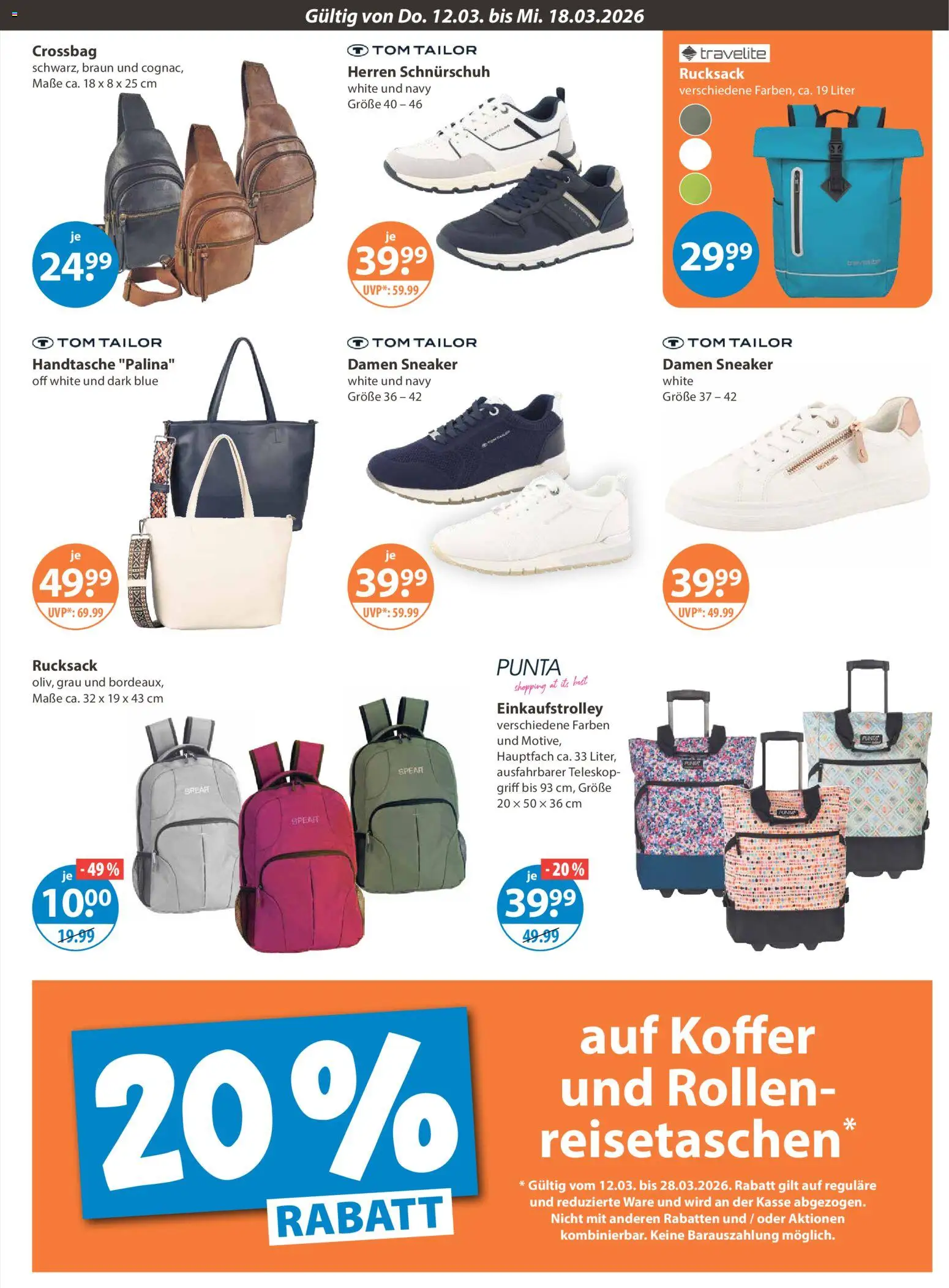 V-Markt - München – gültig ab 12.03.2026 | Seite: 21 | Produkte: Handtasche, Rucksack, Koffer