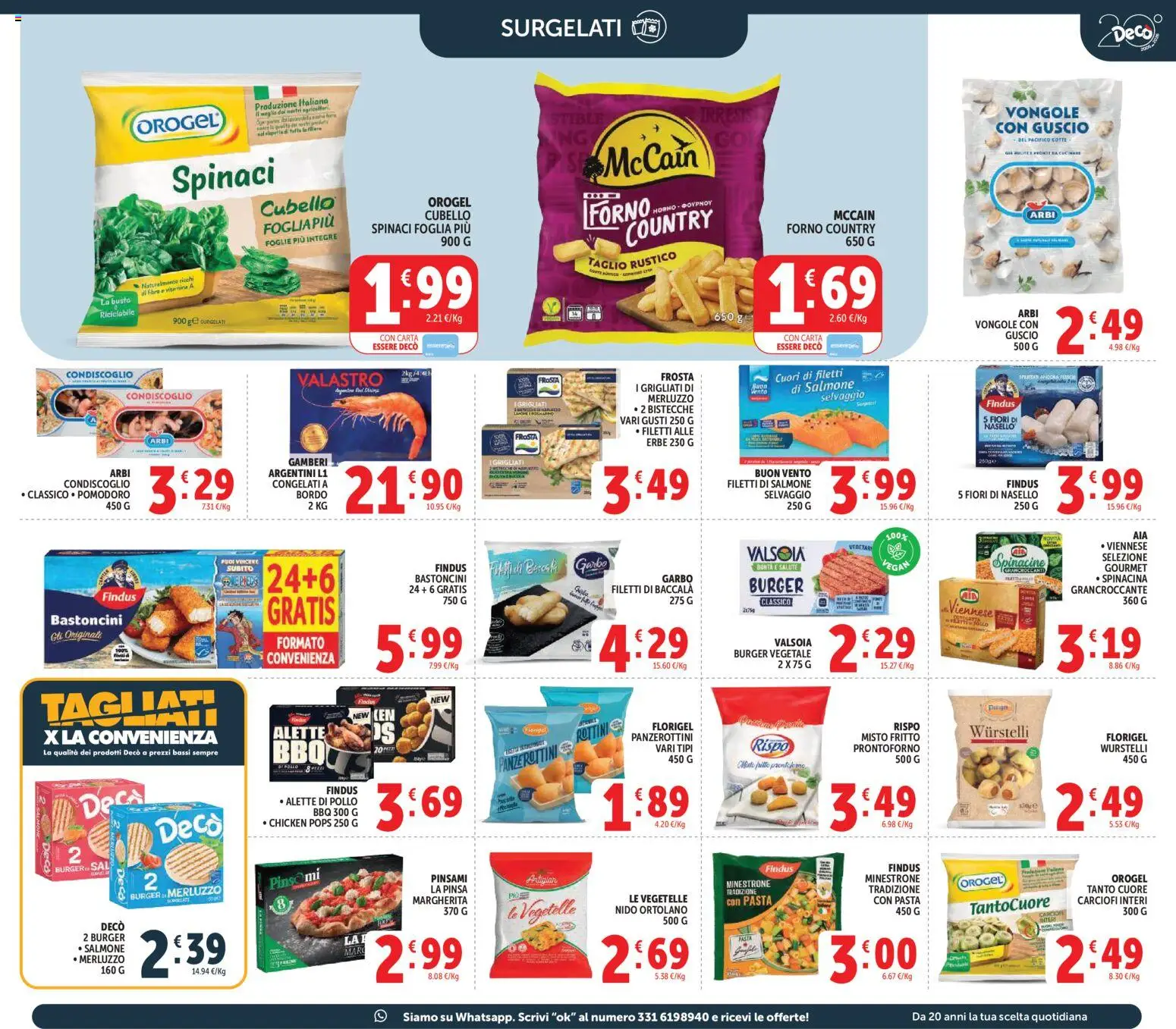 Volantino Decò del 27.03.2026 | Pagina: 17 | Prodotti: Salmone, Merluzzo, Spinaci, Nasello