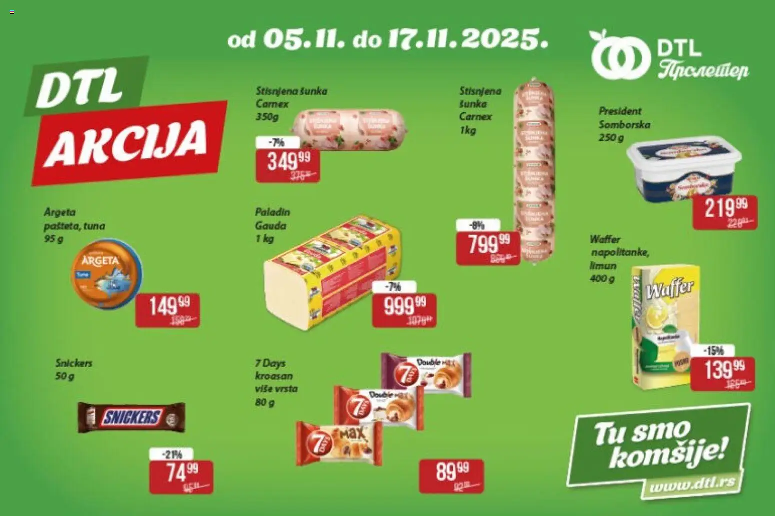 Metalac Proleter katalog - važi od 05.11.2025 | Strana: 2 | Proizvode: Kroasan, Šunka, Napolitanke, Limun