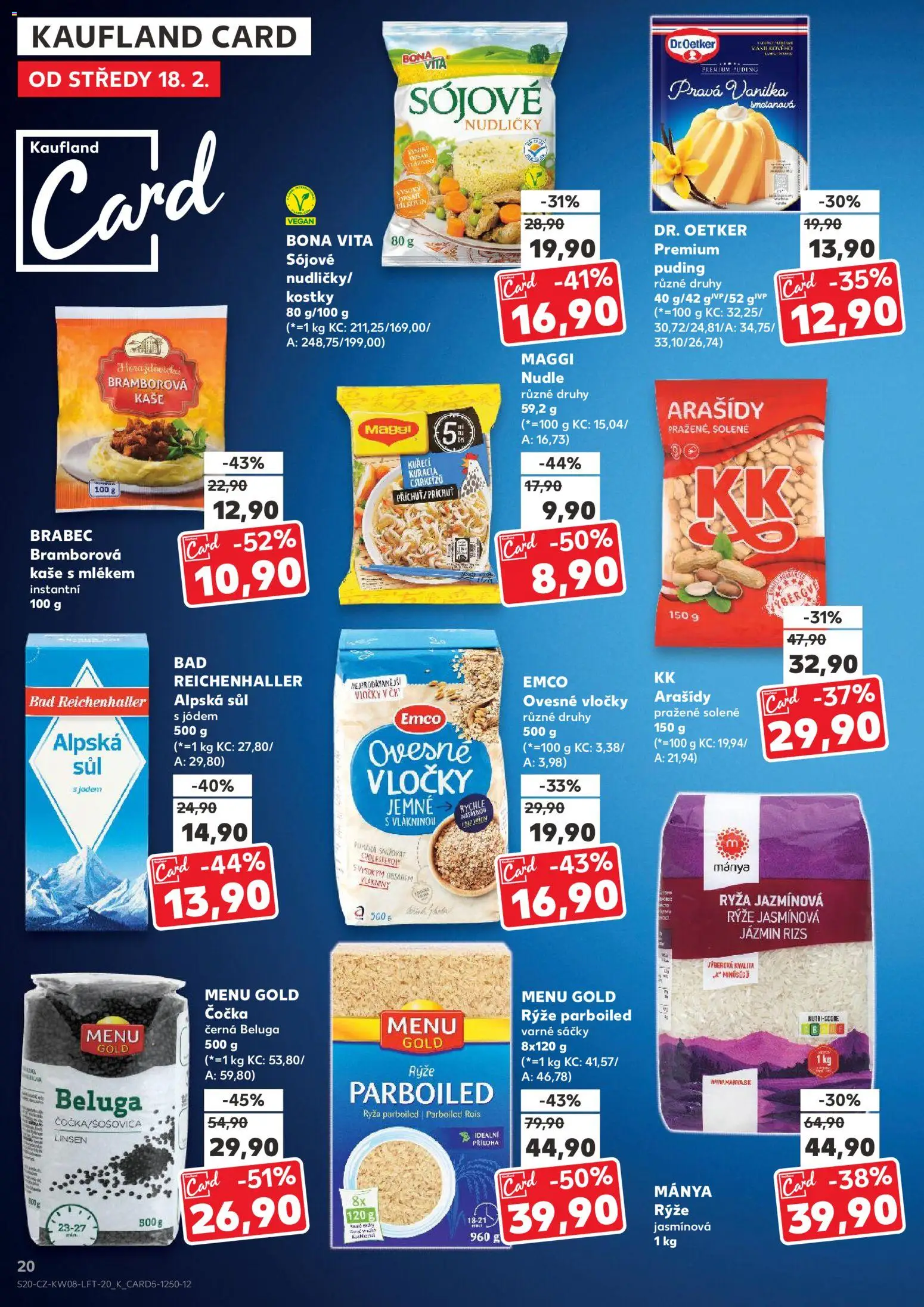 Kaufland leták - Plzeň od 18.02.2026 | Strana: 20 | Produkty: Vegan, Maggi, Vločky, Kostky
