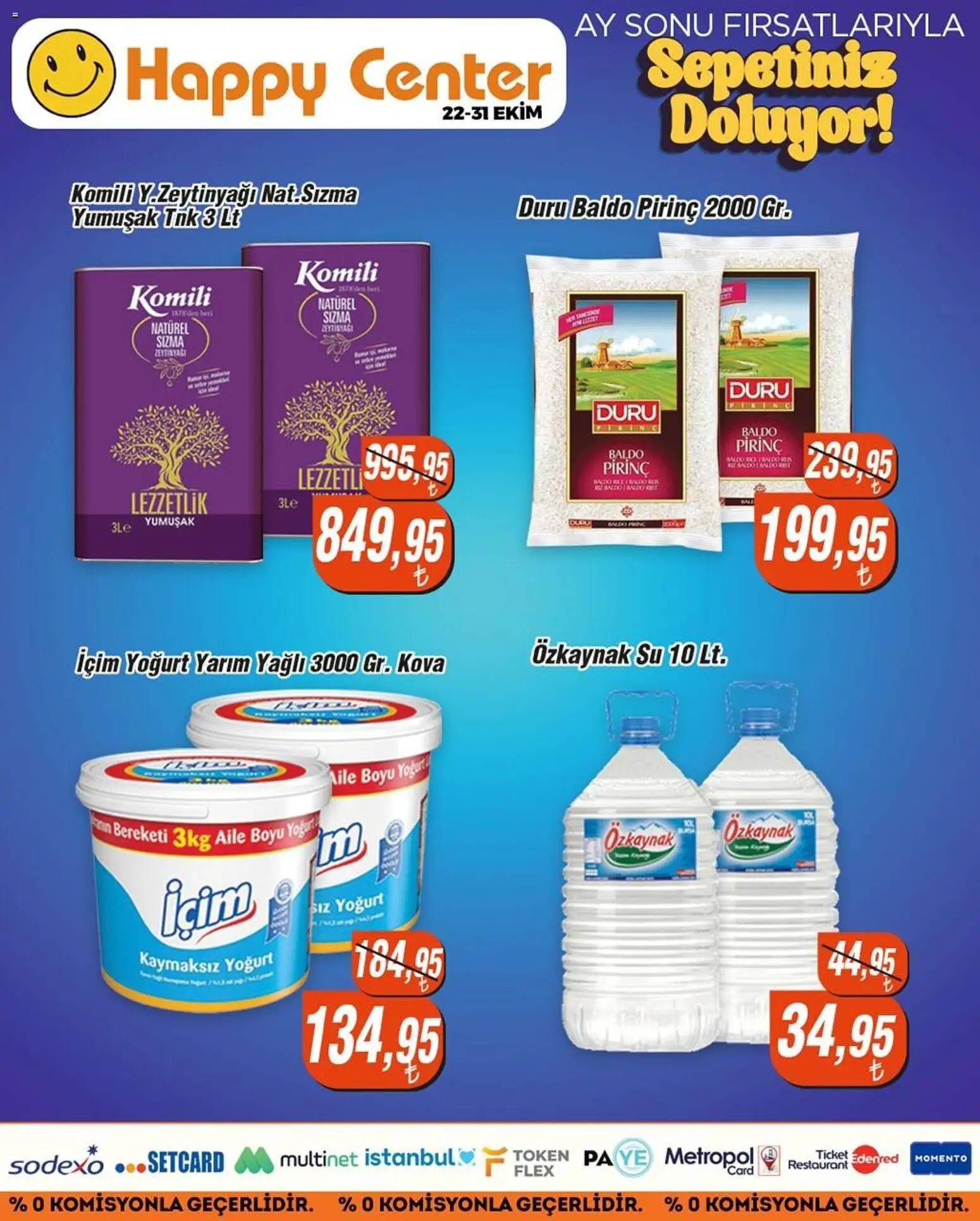 Happy Center Katalog - 22.10.2025 tarihinden itibaren geçerlidir | Sayfa: 11 | Ürünler: Yoğurt, Pirinç, Su
