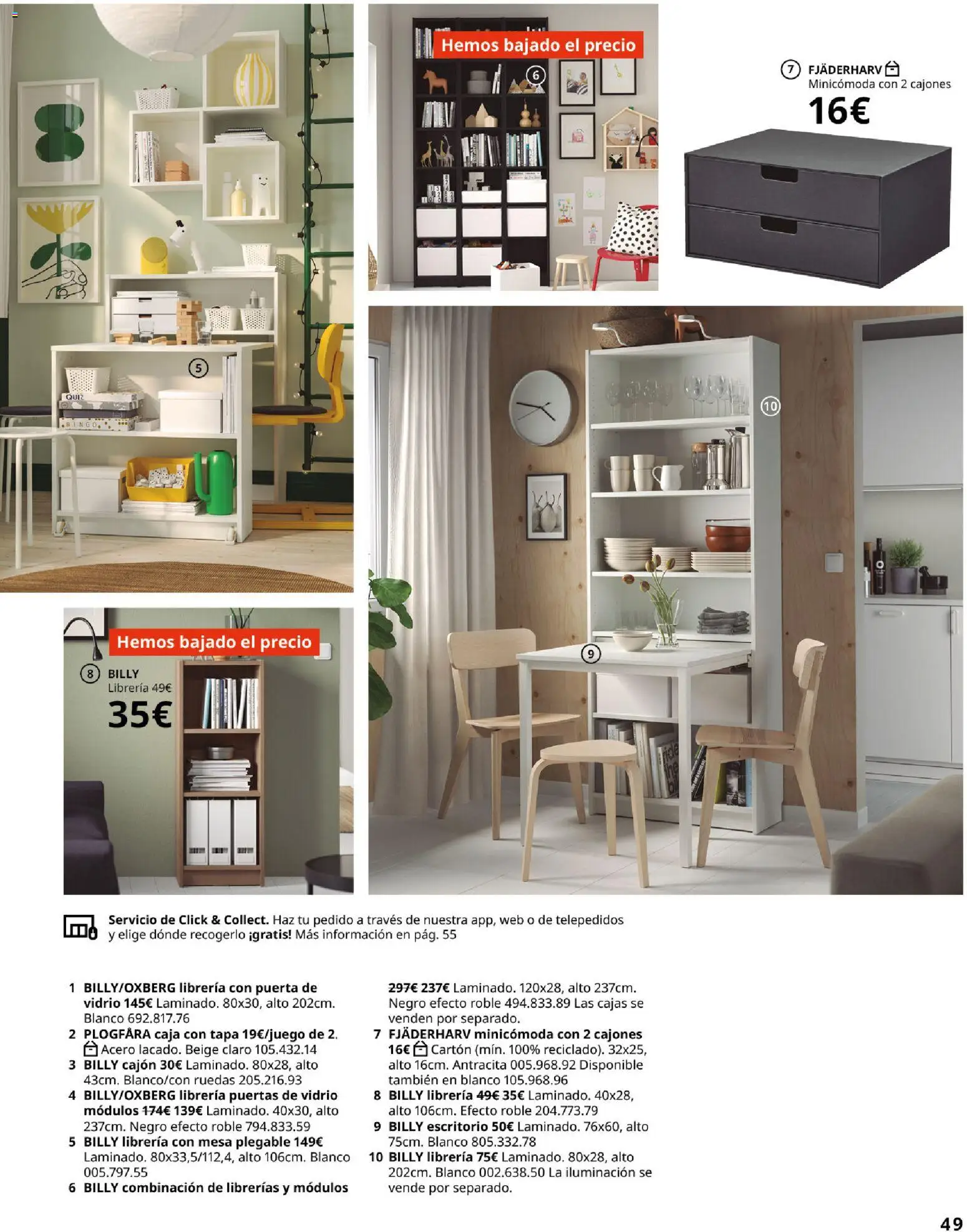 Catálogo IKEA Organización en el hogar │ válido desde el 15.01.2026 | Página: 49 | Productos: Galette de chaise, Mesa, Caja