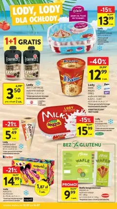Intermarche Gazetka od 10.07.2025 | Strona: 25 | Produkty: Kinder Bueno, Czekolada, Popcorn, Lody