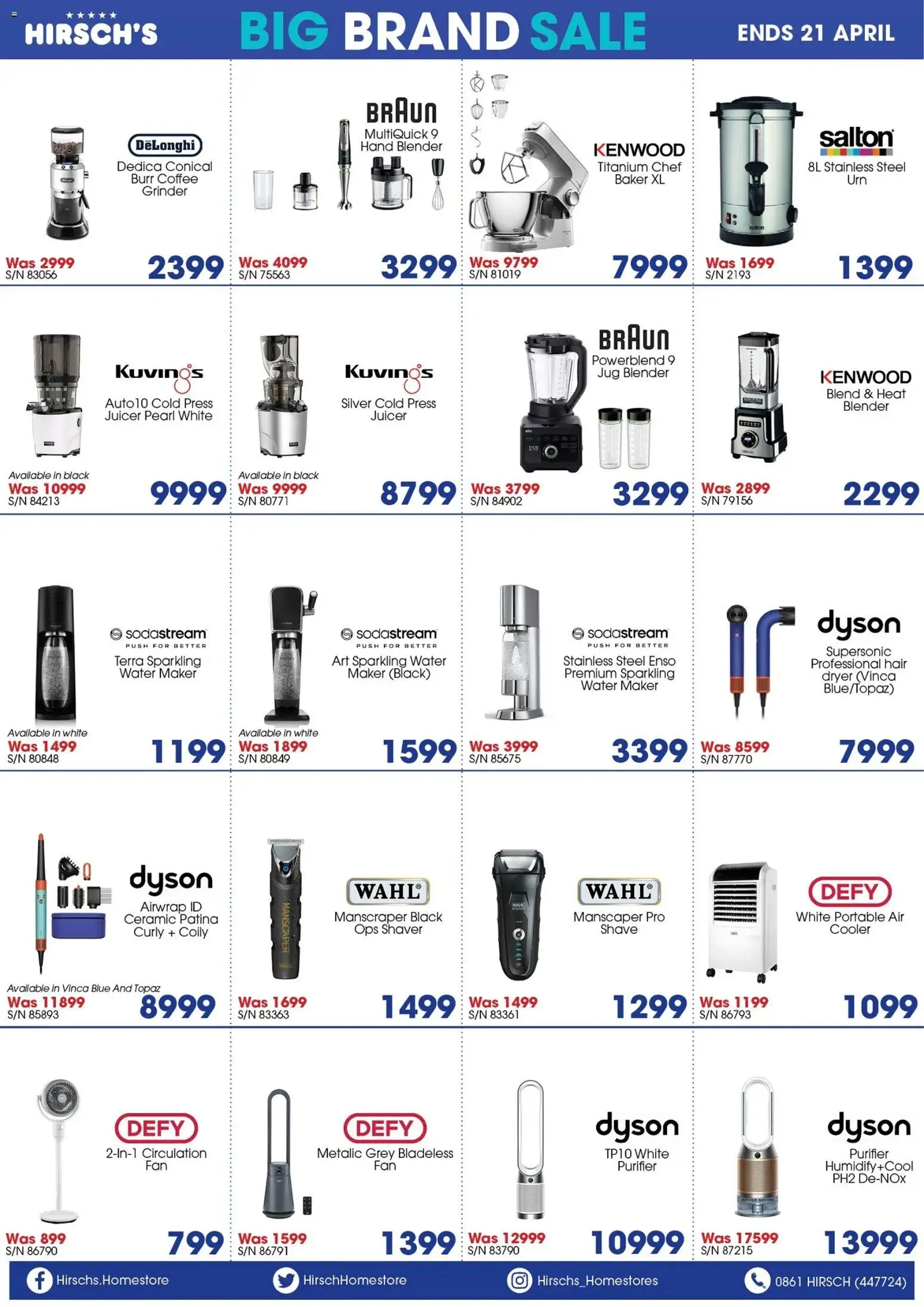 New Hirsch's catalogue – valid from 13.04.2026 | Page: 7 | Products: Juicer, Press, Cooler, Coffee