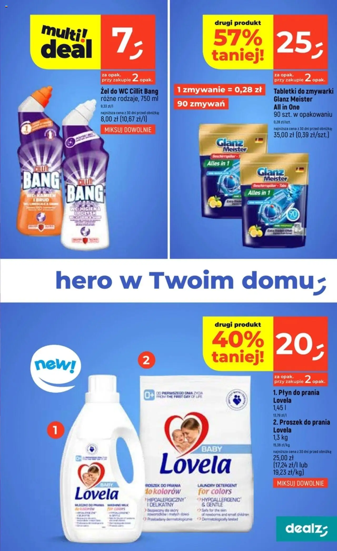 Dealz Gazetka od 02.10.2025 | Strona: 19 | Produkty: Proszek do prania, Lovela, Detergent, Tabletki do zmywarki