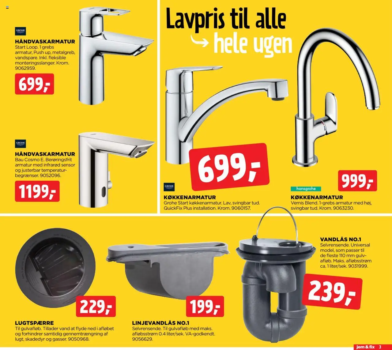 Jem & fix tilbudsavis – gyldig fra 19.10.2025 | Side: 3 | Produkter: Søm