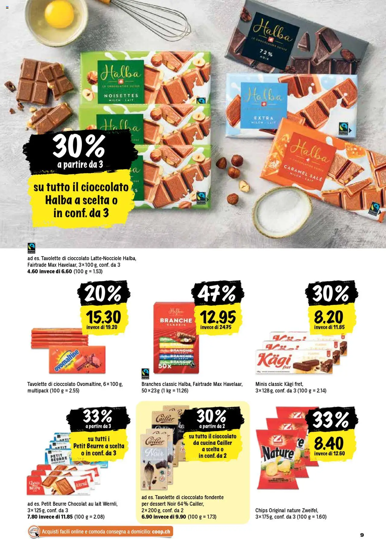 Coop - Una settimana di azioni – gültig ab 16.10.2025 | Seite: 9 | Produkte: Milch, Chips