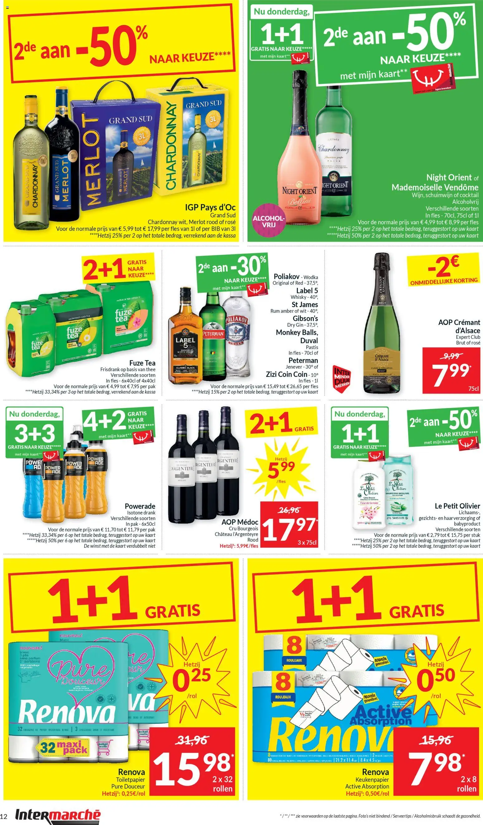 {H1} | Pagina: 12 | Producten: Frisdrank, Papier, Was, Kaart