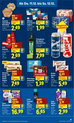 Lidl Flugblatt ab 11.12.2025 gültig | Seite: 21 | Produkte: Ketchup, Parfüm, Bier, Waschmittel