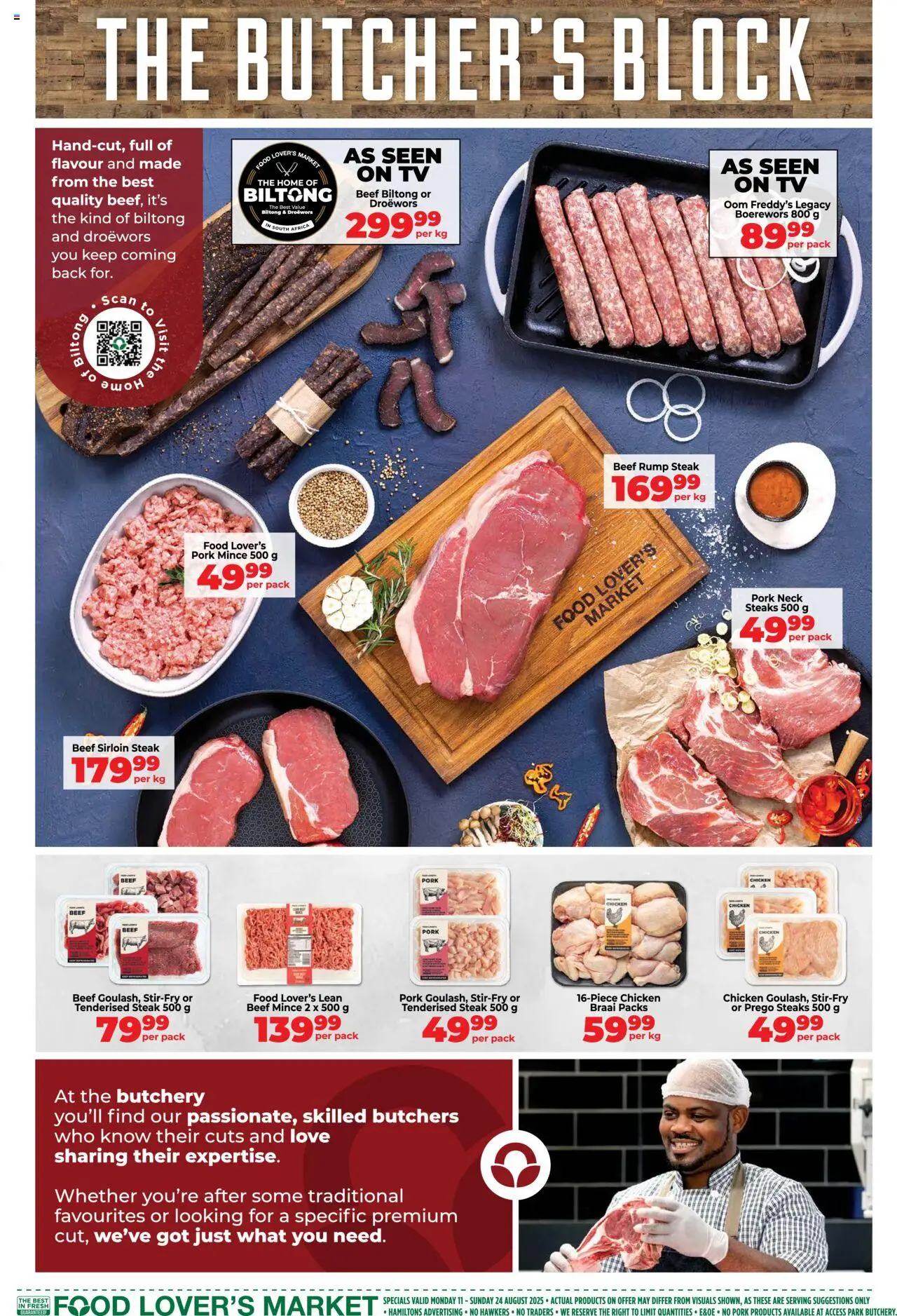 Food Lover's Market Western Cape - Specials │ valid from 11.08.2025 | Page: 3 | Products: TV, Chicken, Pork, Beef