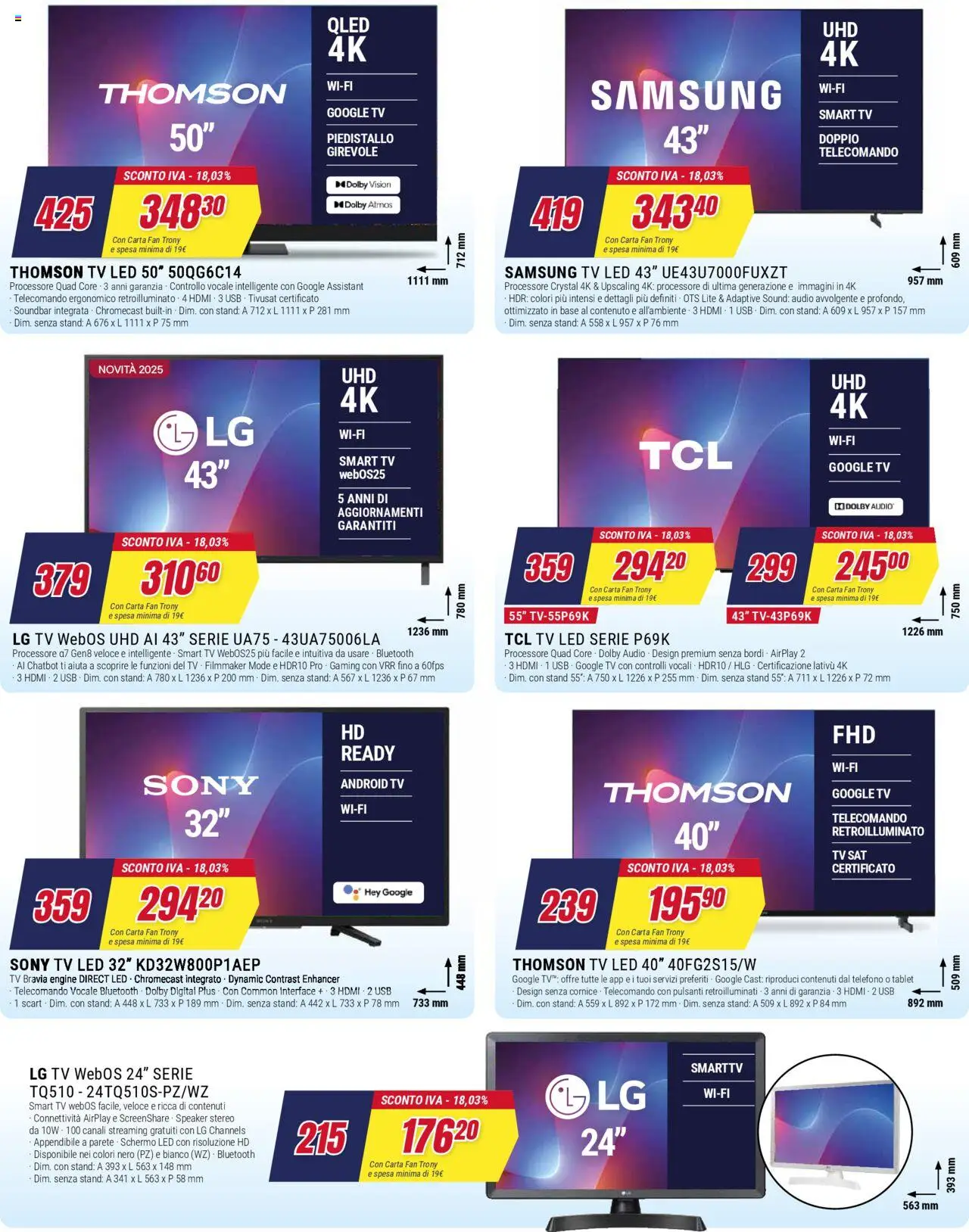 Volantino Trony del 02.10.2025 | Pagina: 6 | Prodotti: Telecomando, Tablet, Audio, Samsung