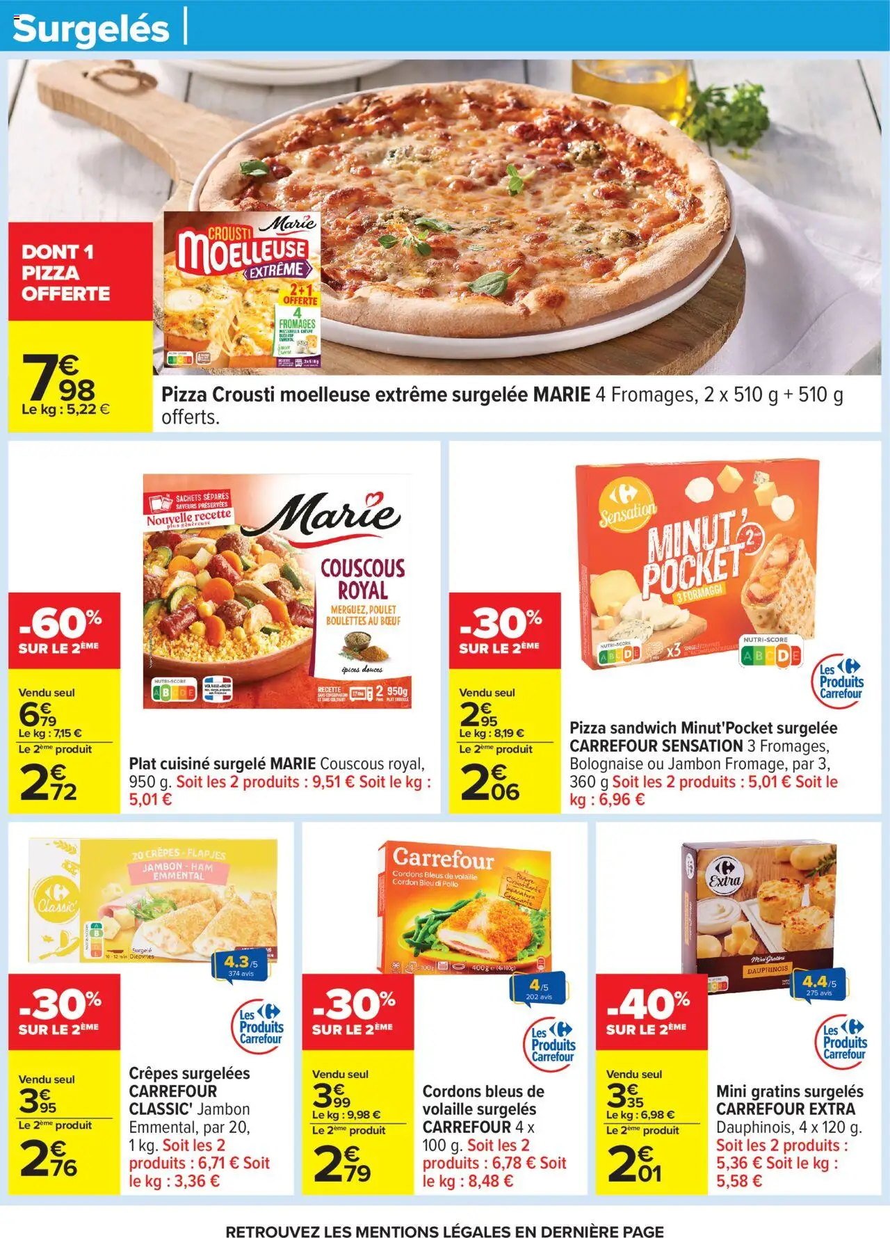 {H1} | Page: 32 | Produits: Couscous, Jambon, Pizza, Cordon bleu