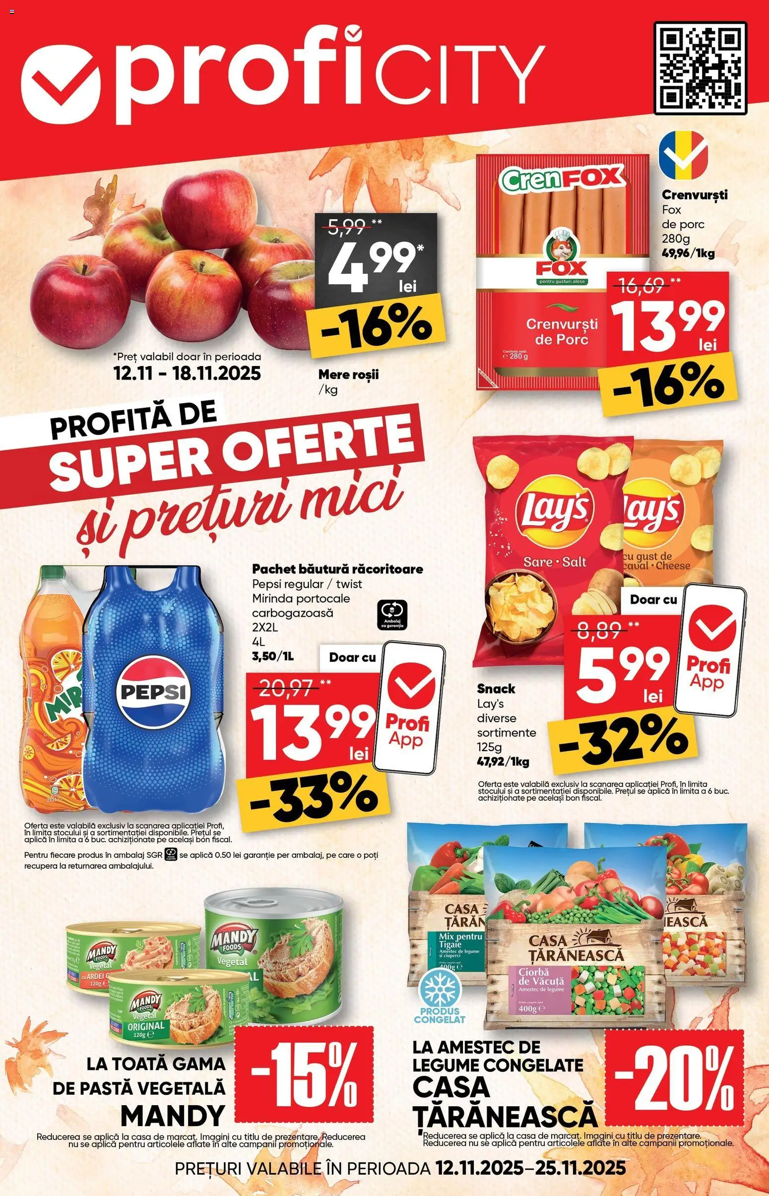 Noul catalog Profi – valabil de la 12.11.2025 | Pagină: 1 | Produse: Ciuperci, Ardei, Mere, Portocale