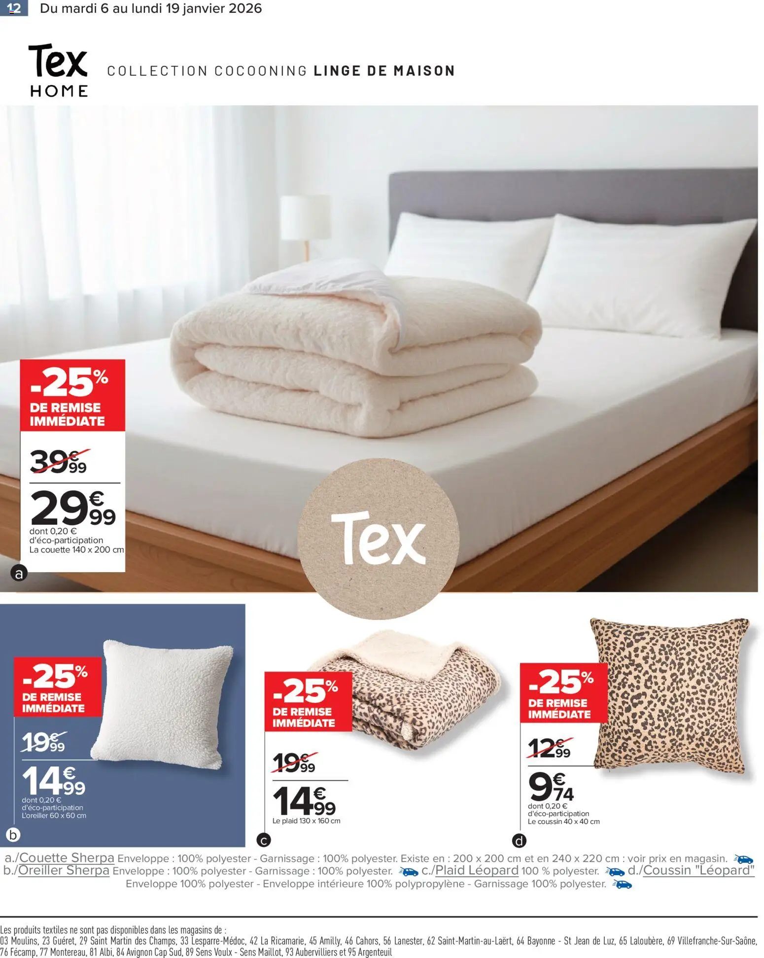 {H1} | Page: 12 | Produits: Enveloppe, La couette, Couette