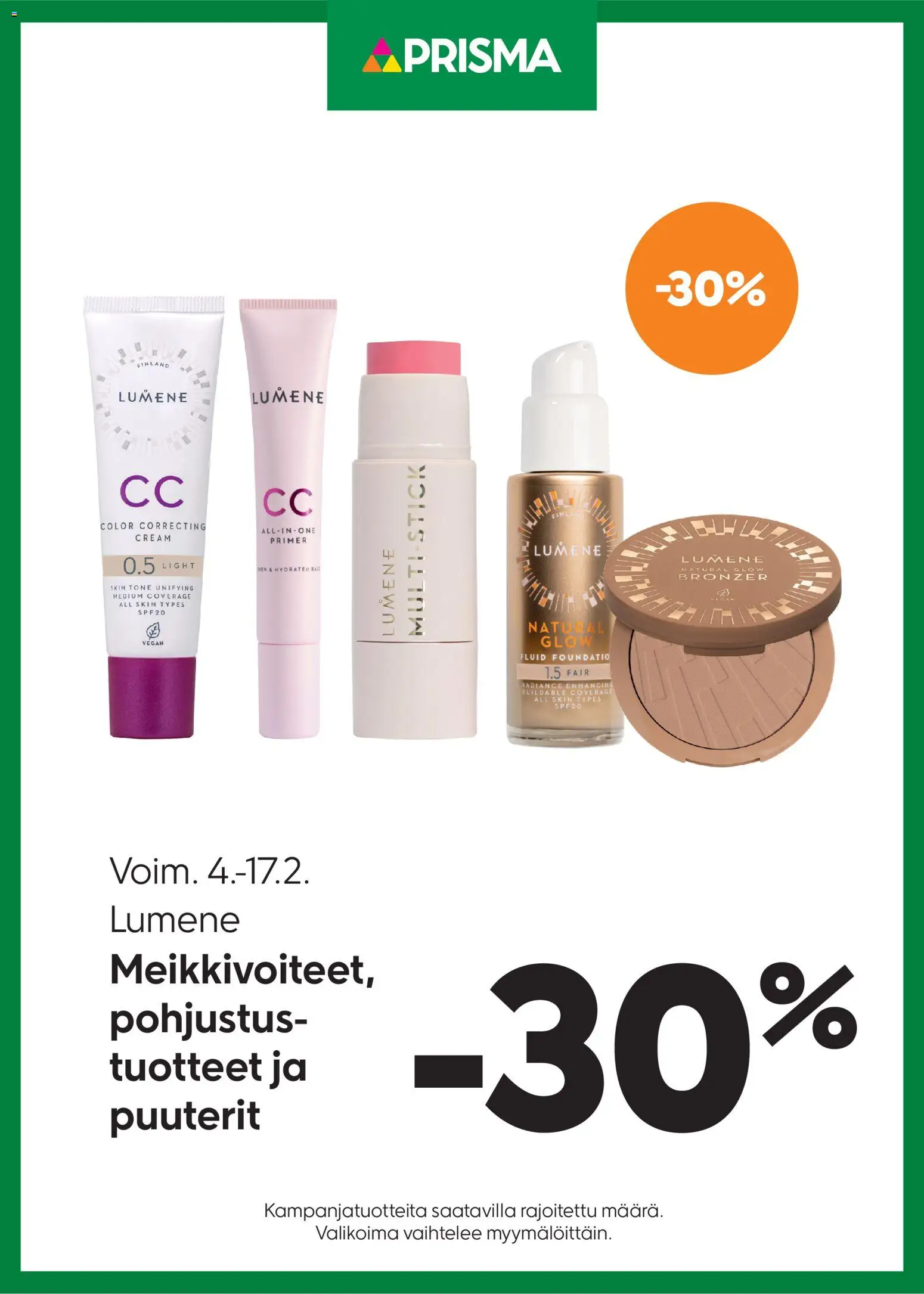 Prisma tarjoukset Lumene – voimassa 04.02.2026 alkaen | Sivu: 1