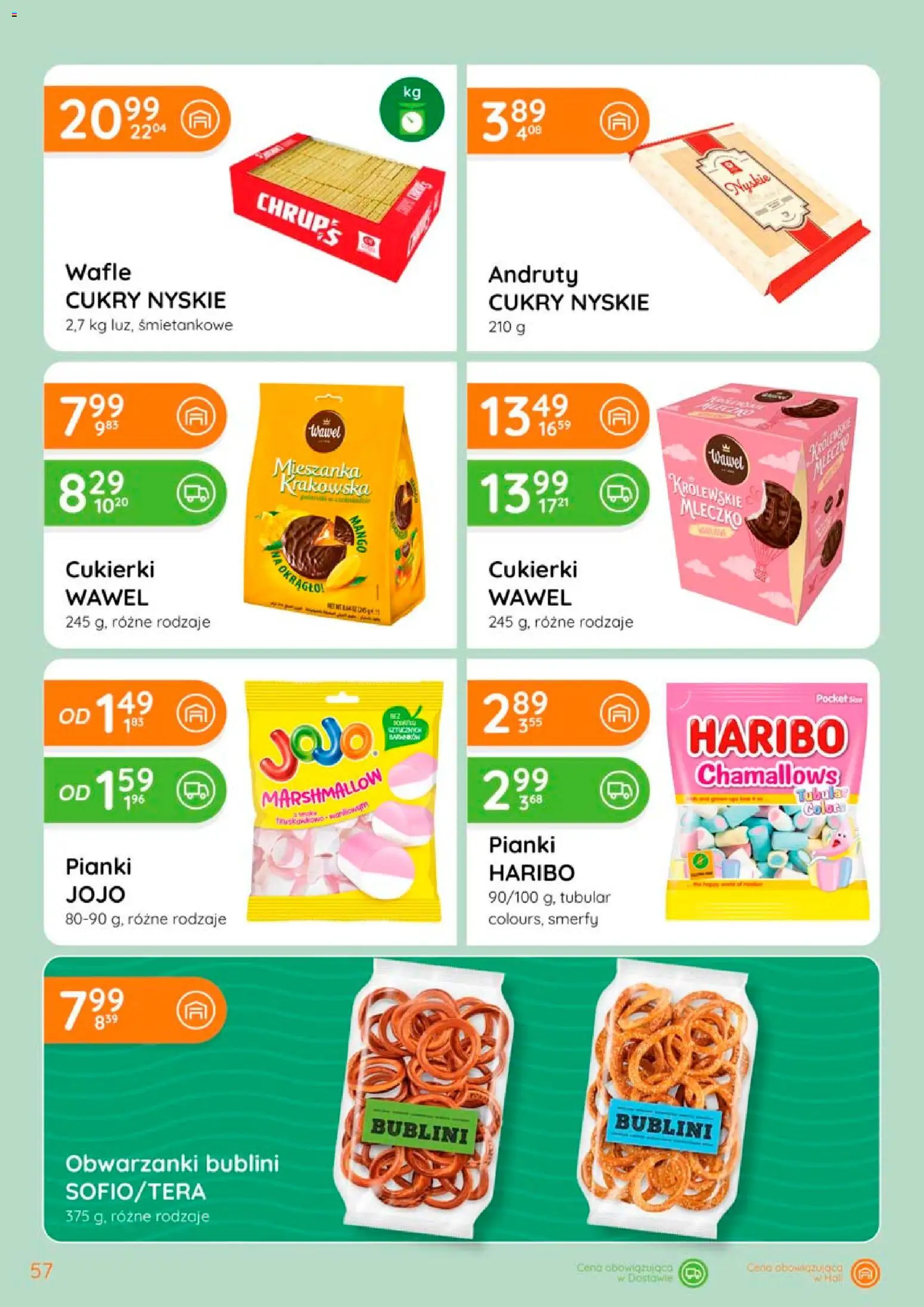 Eurocash gazetka od 02.04.2026 | Strona: 57 | Produkty: Mango, Wafle, Królewskie Mleczko, Pianki