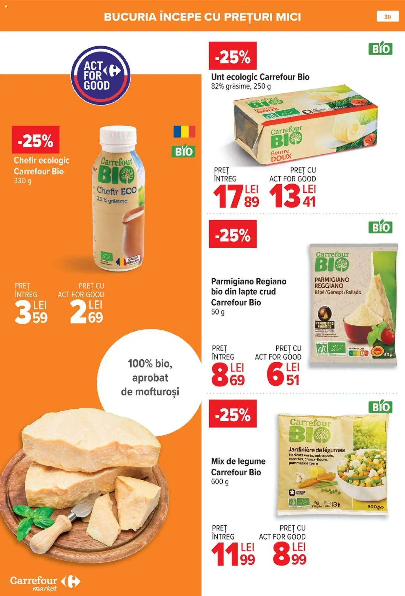 Noul catalog Carrefour – valabil de la 21.01.2026 | Pagină: 30 | Produse: Şerit ödül, Mici, Lapte, Unt