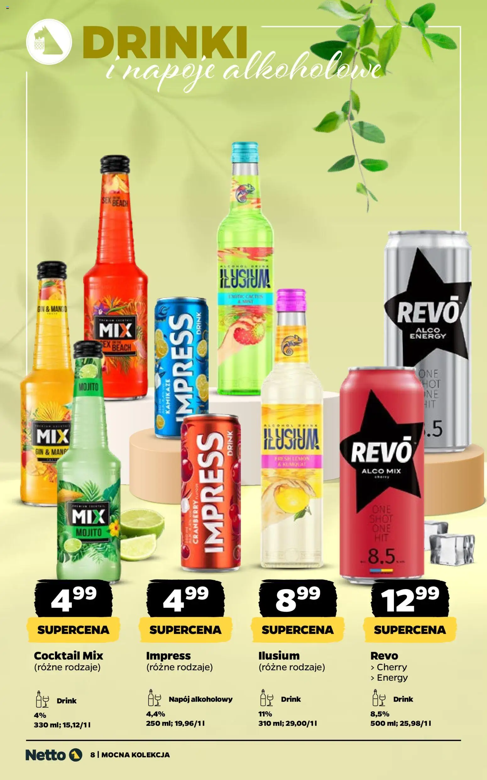 Netto gazetka - Alkohole mocne od 16.03.2026 | Strona: 8 | Produkty: Napoje, Gin