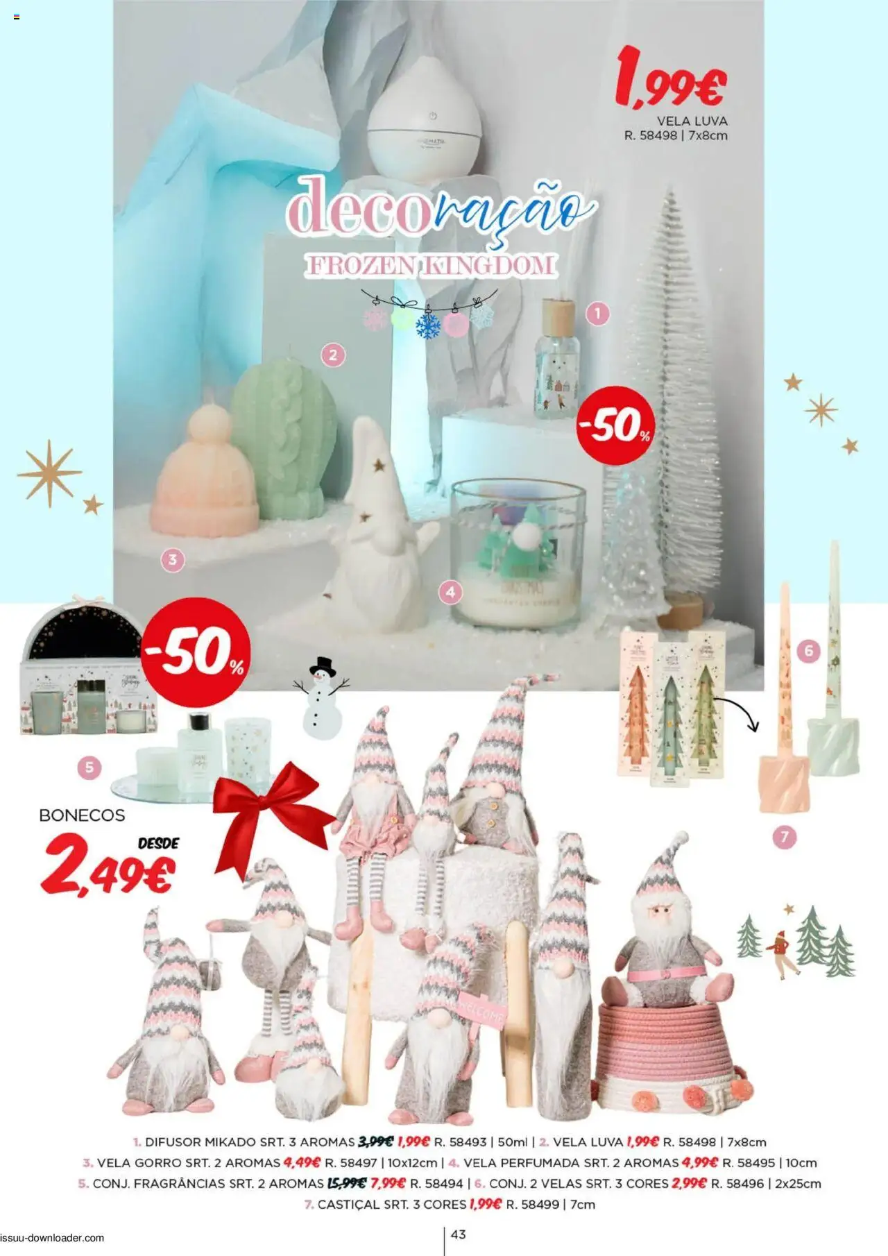 Espaço Casa Catálogo de Natal 2025 │ válido de 11.10.2025 | Página: 43 | Produtos: Gorro, Difusor, Velas