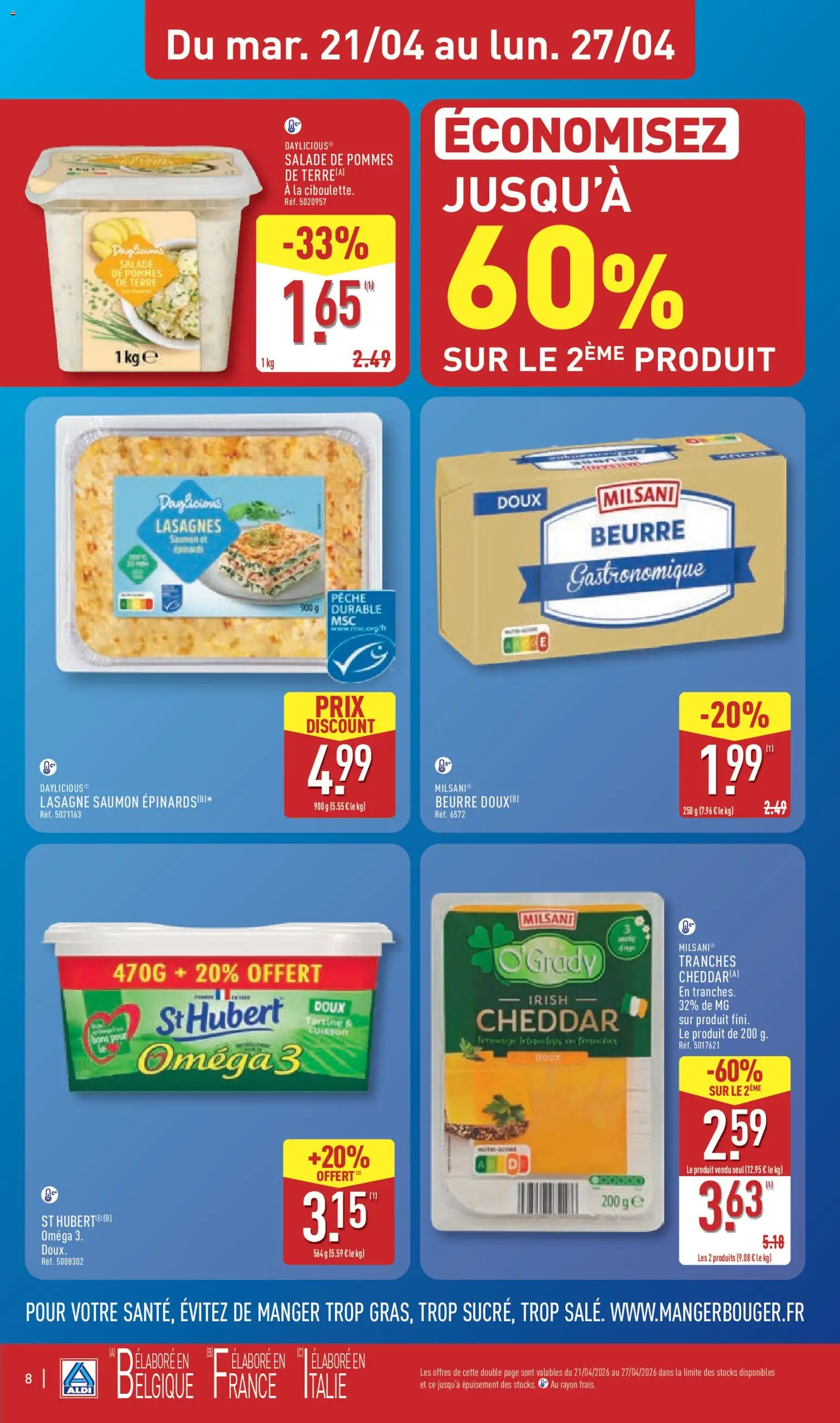 {H1} | Page: 10 | Produits: Salade, Pommes, Saumon, Pommes de terre