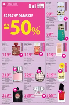 Pogląd oferty "Hebe Gazetka" - ważna od 17.02.2026 | Strona: 8 | Produkty: Karta, Zapach, Woda toaletowa, Woda
