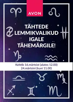 AVON kliendilehe eelvaade alates 16.03.2026