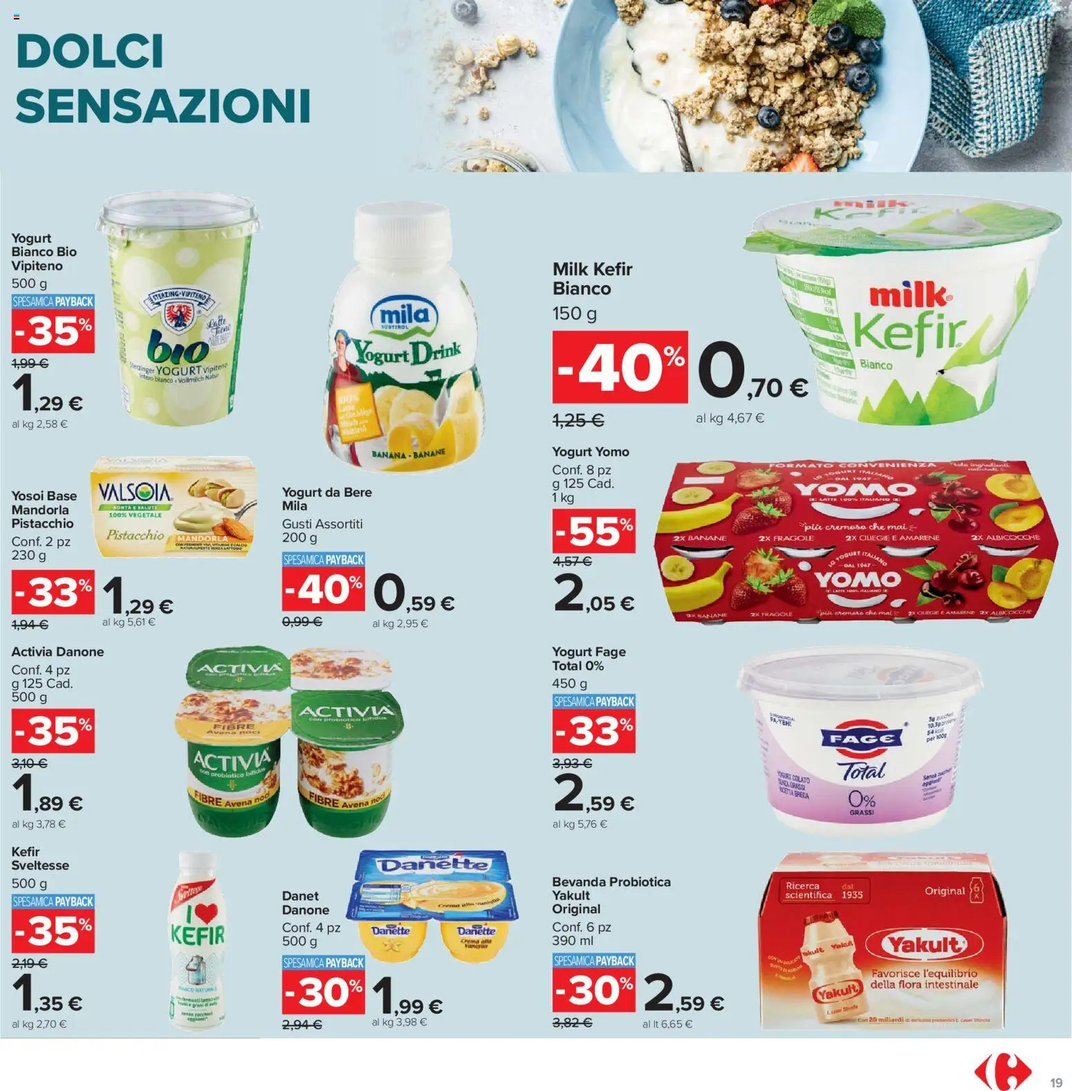 Volantino Carrefour del 07.04.2026 | Pagina: 19 | Prodotti: Crema, Banane, Fragole, Noci