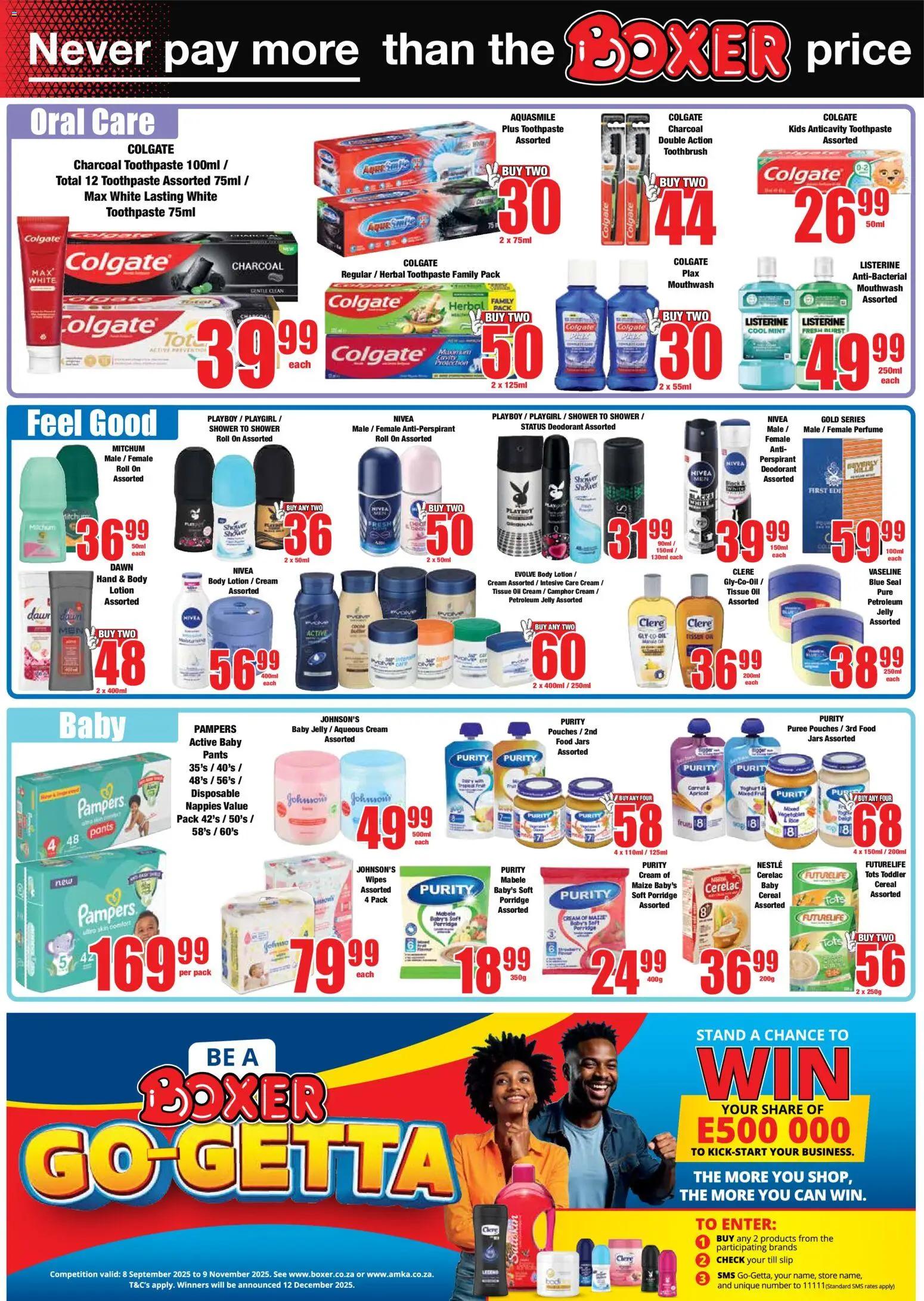 New Boxer catalogue – valid from 23.10.2025 | Page: 6 | Products: Pants, Shower, Oil, Petroleum jelly