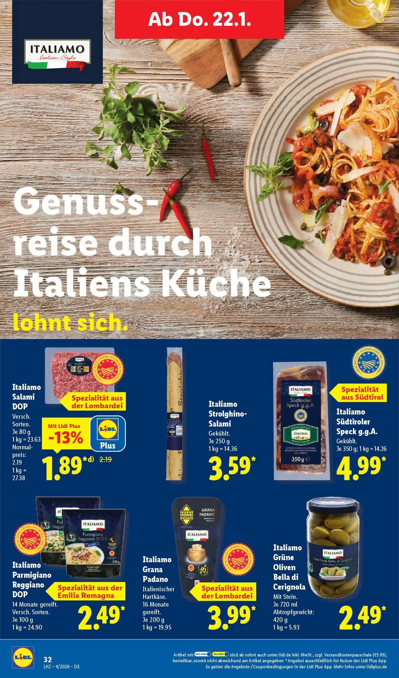 Lidl Prospekt Heppenheim – gültig ab 19.01.2026 | Seite: 46 | Produkte: Küche, Salami