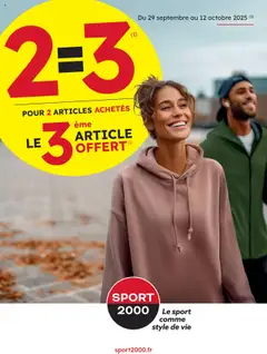 Sport 2000 - Prévisualisation de Sport 2000 une offre spécial valide à partir de 29.09.2025