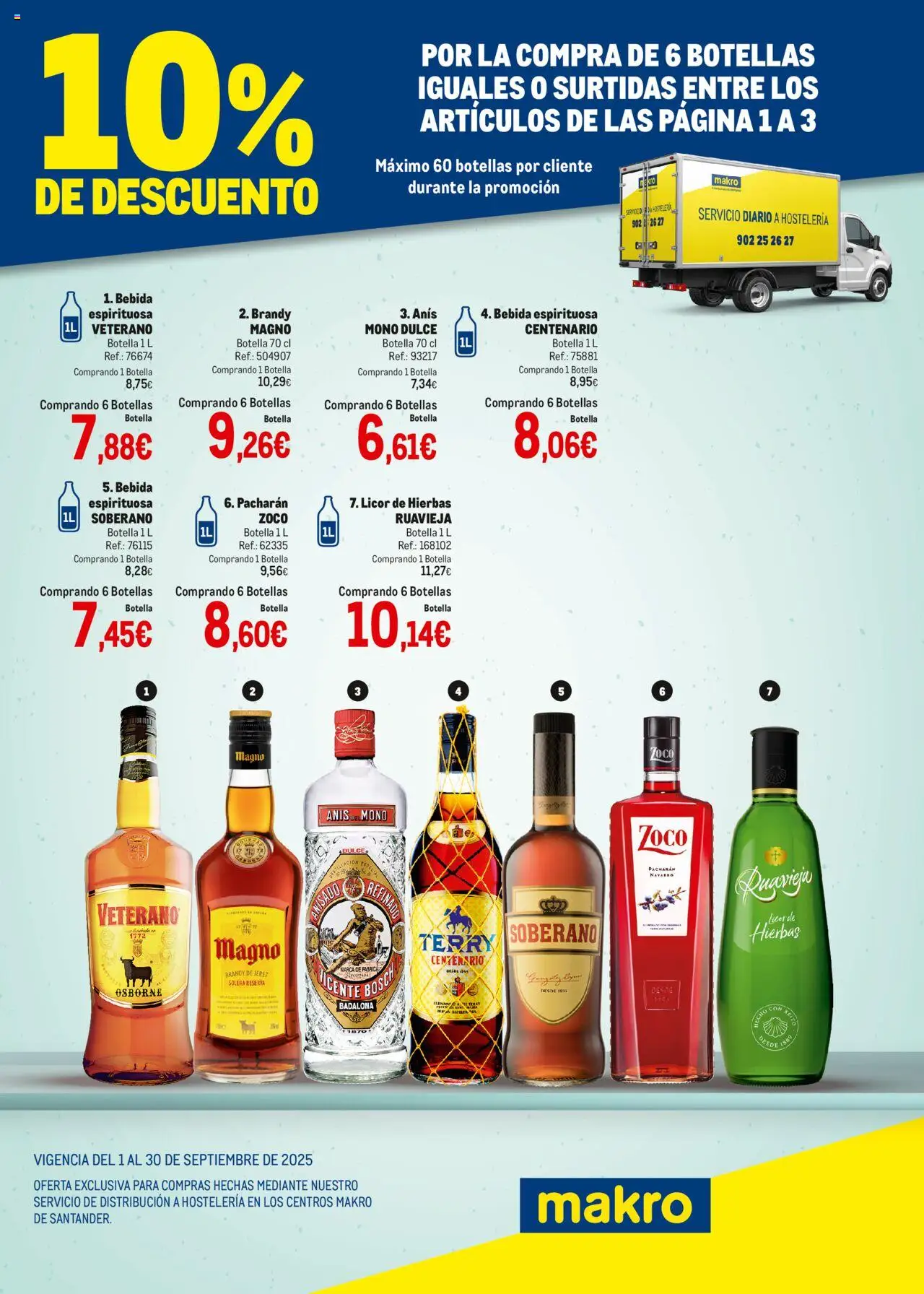 Makro - Destilados Santander │ válido desde el 01.09.2025 | Página: 3 | Productos: Licor, Μαύρο πιπέρι