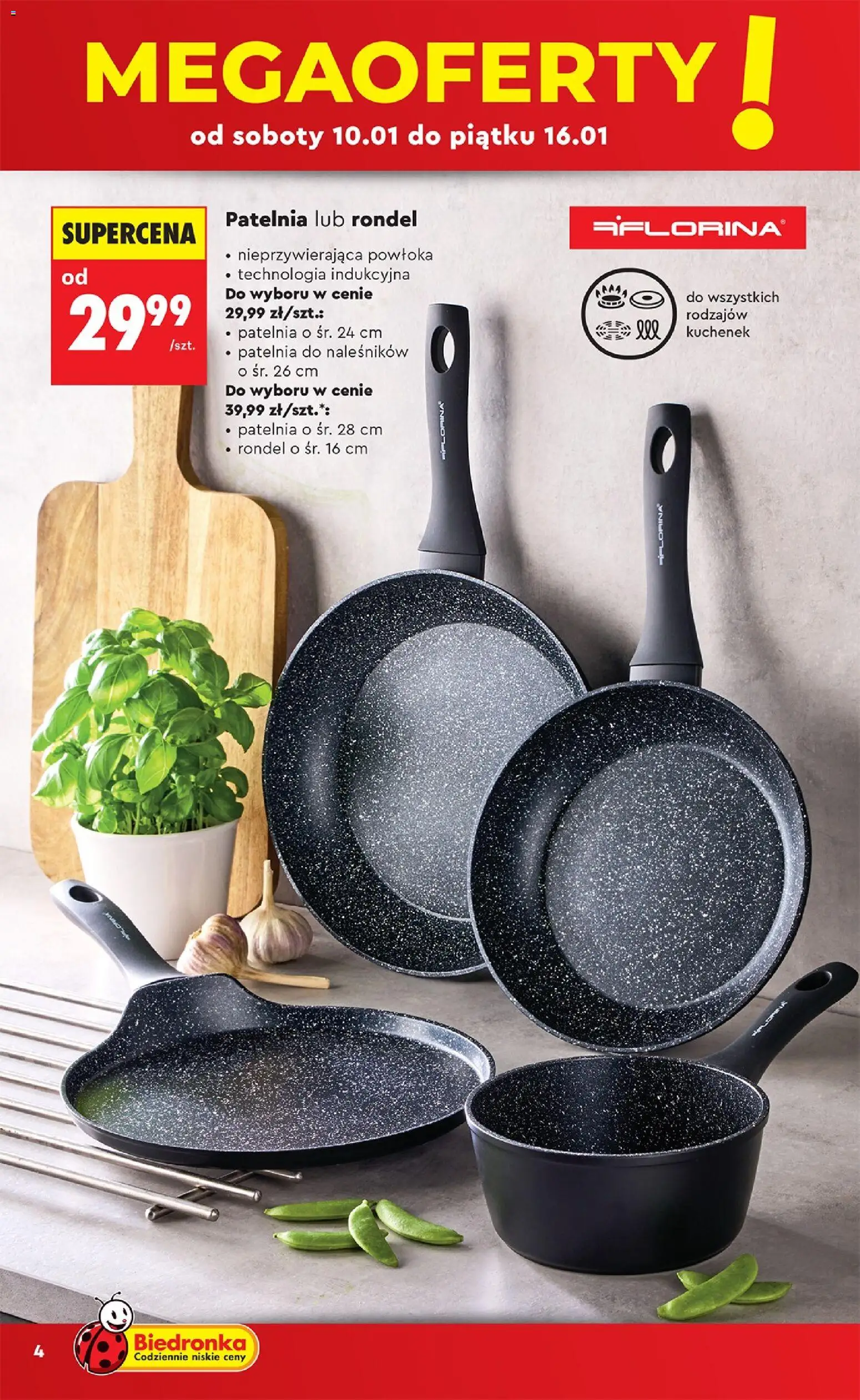 Biedronka gazetka - Hity i inspiracje od 10.01.2026 | Strona: 6 | Produkty: Patelnia