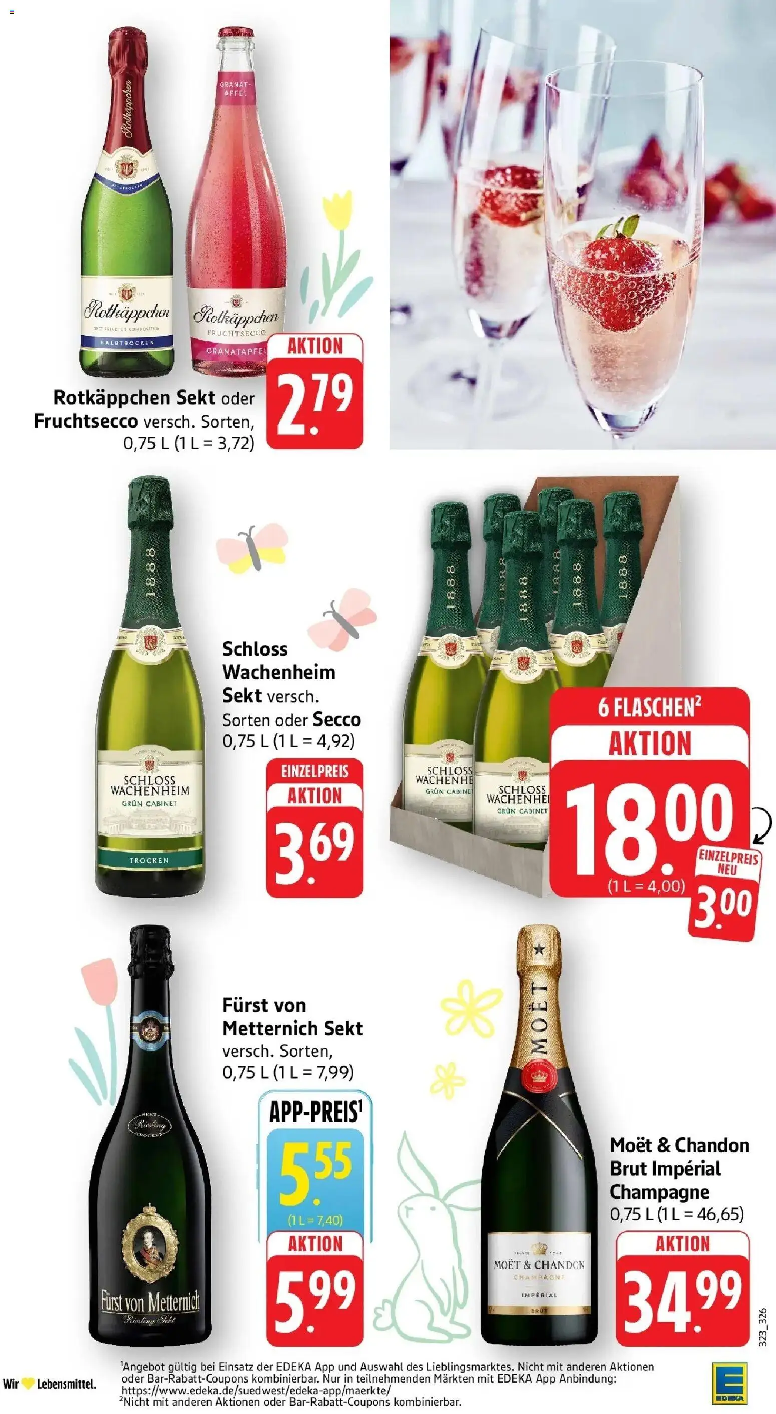 E center Prospekt Lampertheim	 – gültig ab 23.03.2026 | Seite: 37 | Produkte: Rotkappchen sekt, Granatapfel, Äpfel, Fruchtsecco
