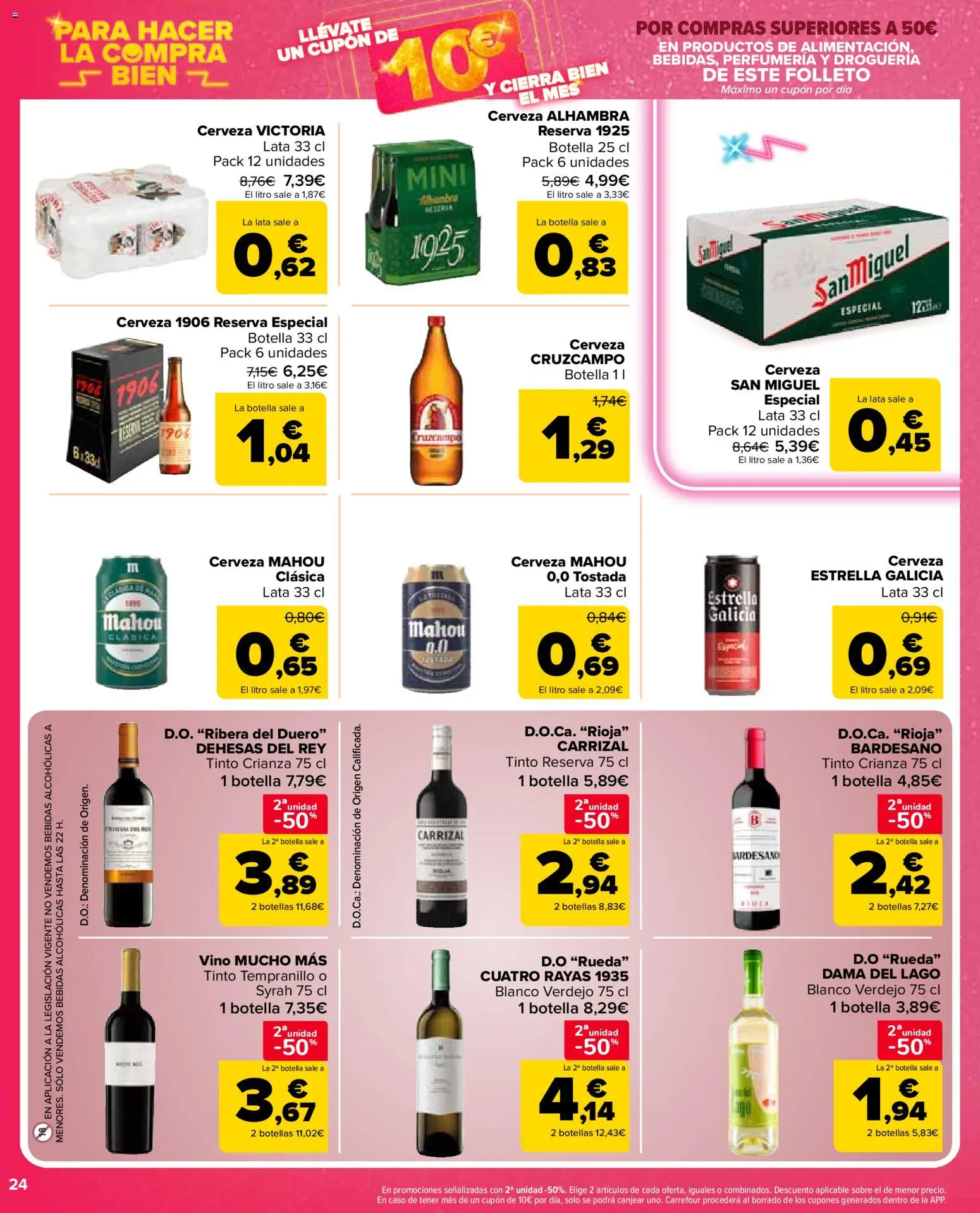 Carrefour Market folleto │ válido desde el 12.03.2026 | Página: 24 | Productos: Vino, Cerveza