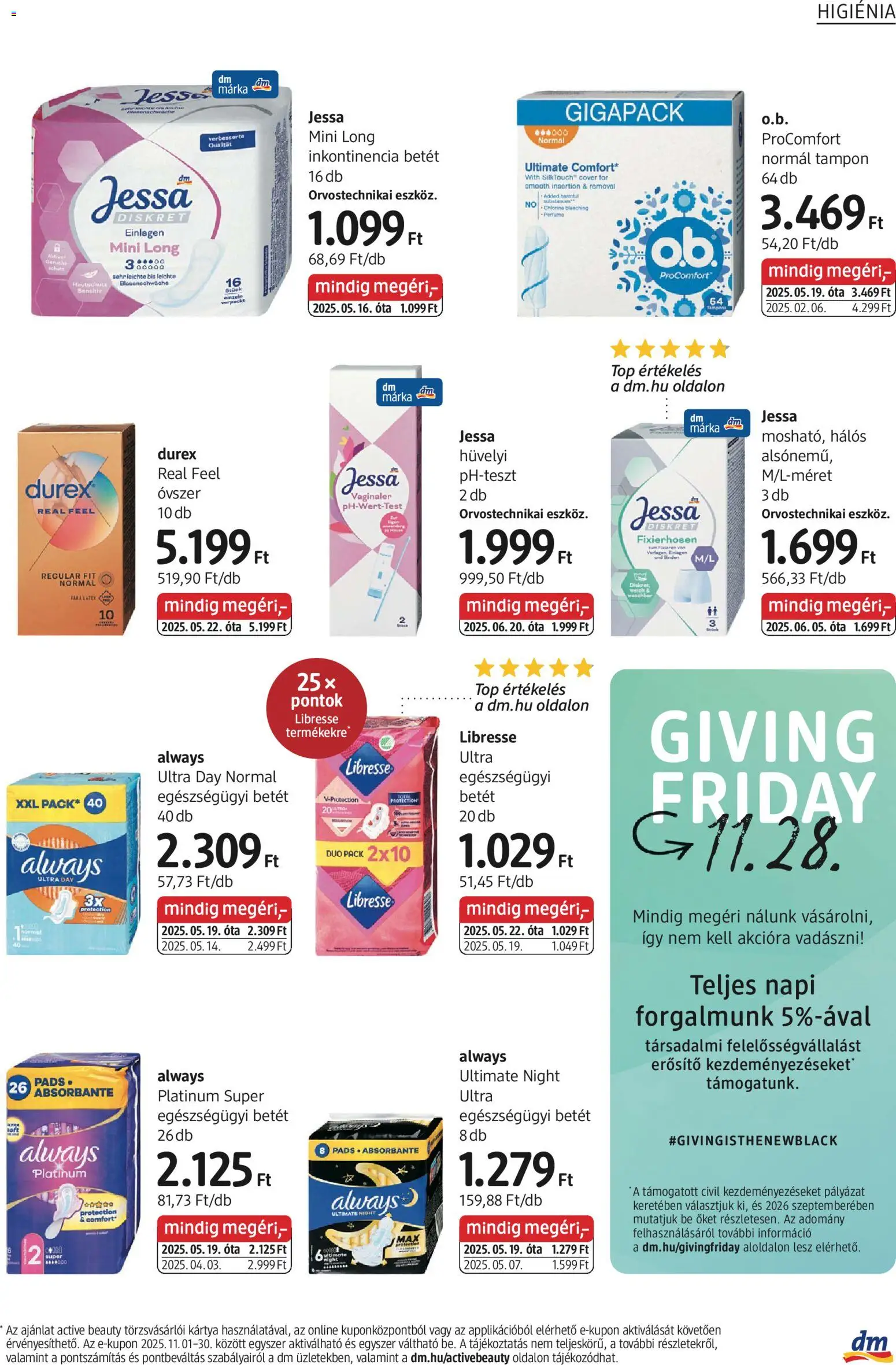 DM Drogerie Markt akciós ujság - amely érvényes a következő dátumtól: 13.11.2025 | Oldal: 11 | Termékek: Óvszer, Erősítő