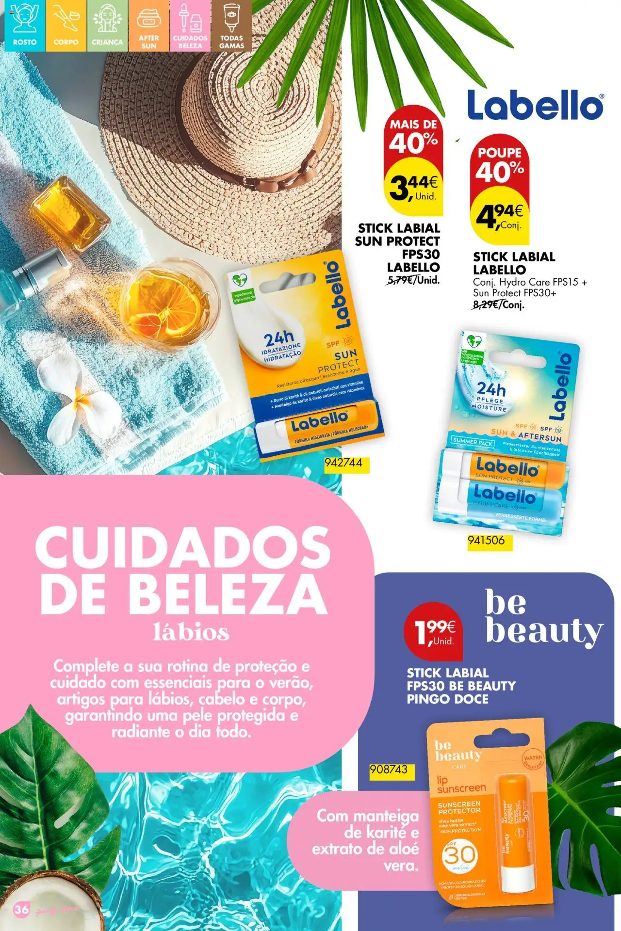 Pingo Doce - Folheto Solares │ válido de 01.04.2025 | Página: 36 | Produtos: Agua, Manteiga