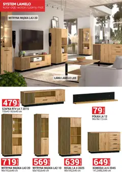 Pogląd oferty "Merkury Market Gazetka - Meble, Wypoczynki, Materace" - ważna od 01.12.2025 | Strona: 23 | Produkty: Komoda, Półka, szafka RTV, Regał