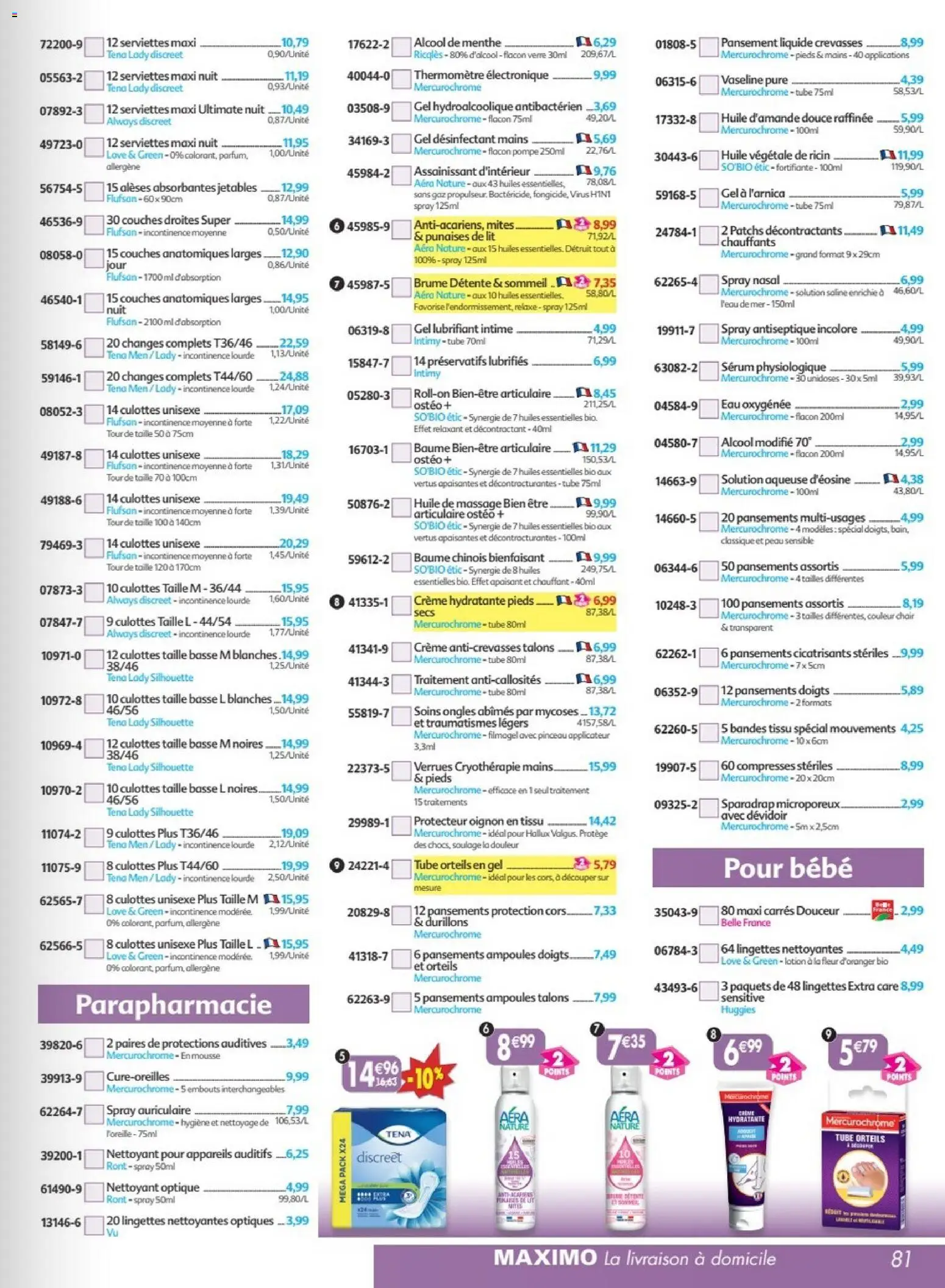 {H1} | Page: 81 | Produits: Serum, Eau oxygénée, Pinceau, Oignon