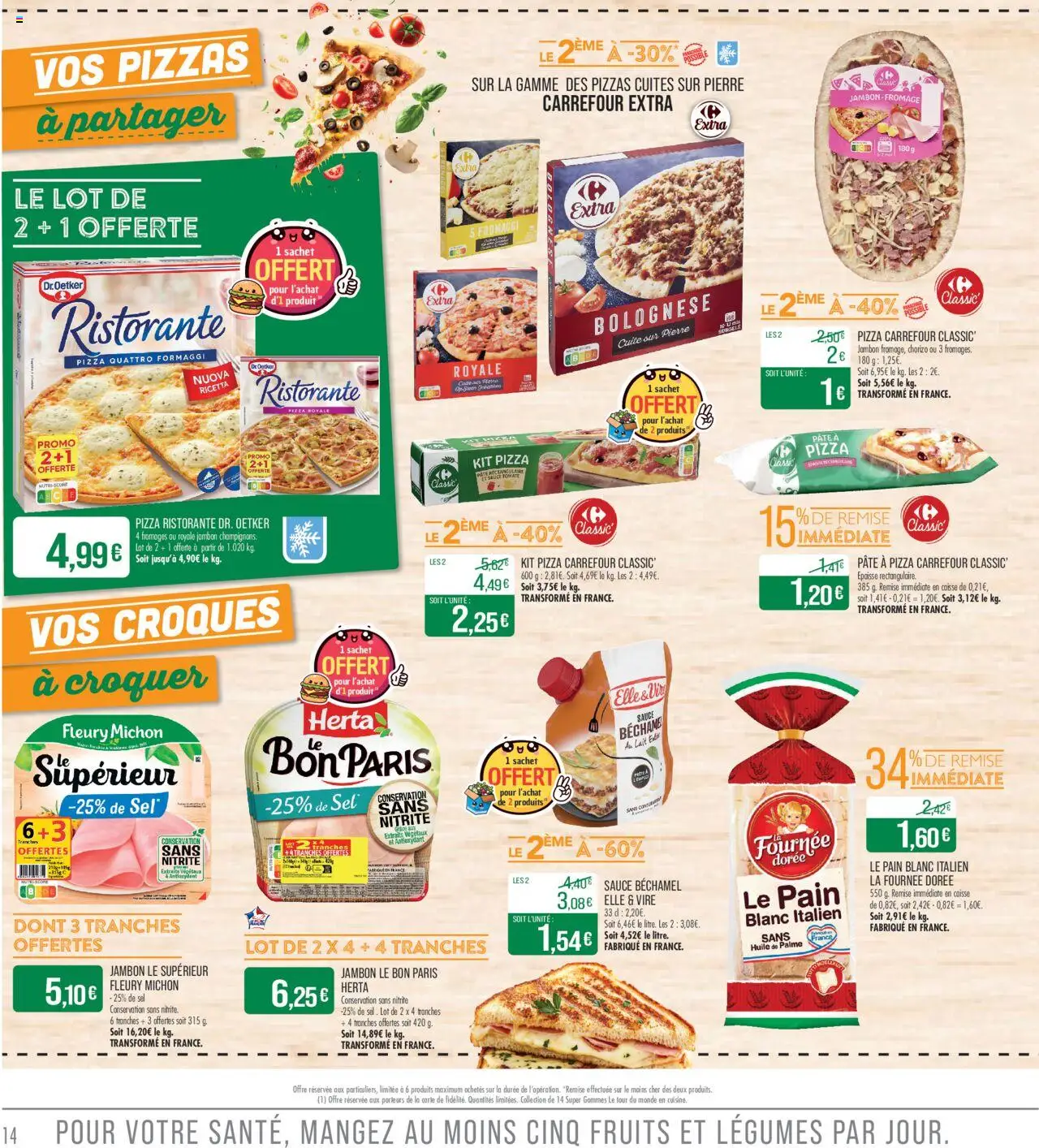  | Page: 14 | Produits: Lait entier, Lait, Fromage, Jambon