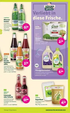 BioMarkt Prospekt 	 ab 22.04.2026 gültig | Seite: 13 | Produkte: Wasser, Gemüse, Waschmittel, Kuchen