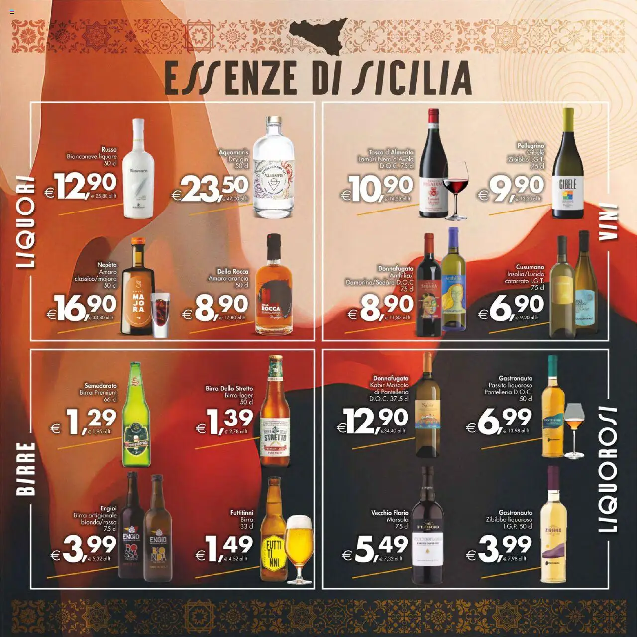 Volantino Decò del 22.08.2025 | Pagina: 18 | Prodotti: Birra, Gin, Arancia, Liquore