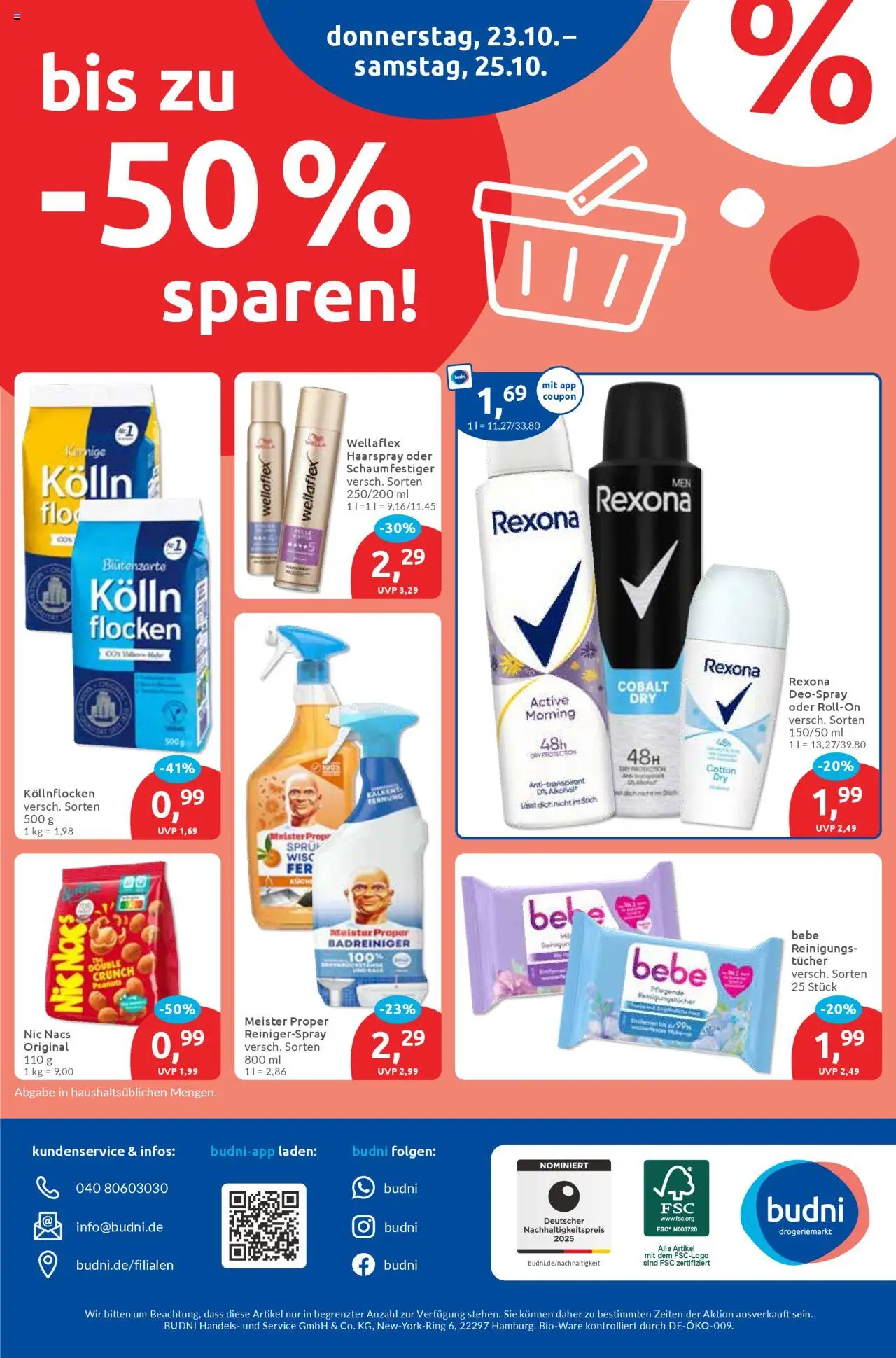Budni Prospekt 	 – gültig ab 20.10.2025 | Seite: 8 | Produkte: Kolln, Haarspray, Deospray, Flocken