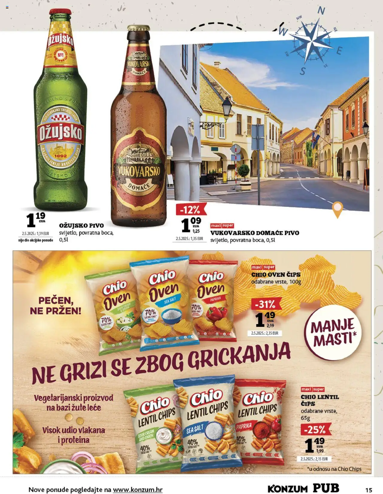 Konzum HR akciós ujság - amely érvényes a következő dátumtól: 15.09.2025 | Oldal: 15 | Termékek: Chips