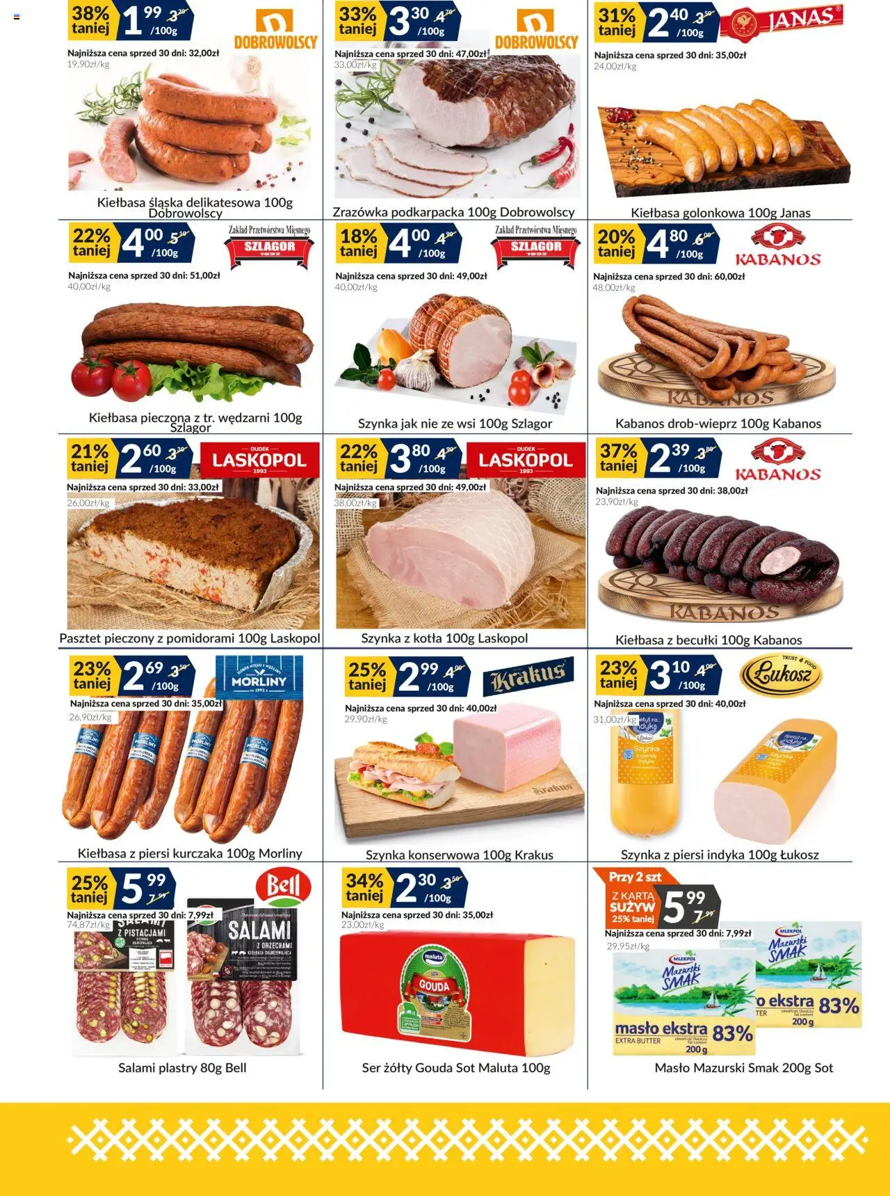 Sużyw Gazetka od 11.08.2025 | Strona: 2 | Produkty: Karta, Parówki berlinki, Jogurt, Woda