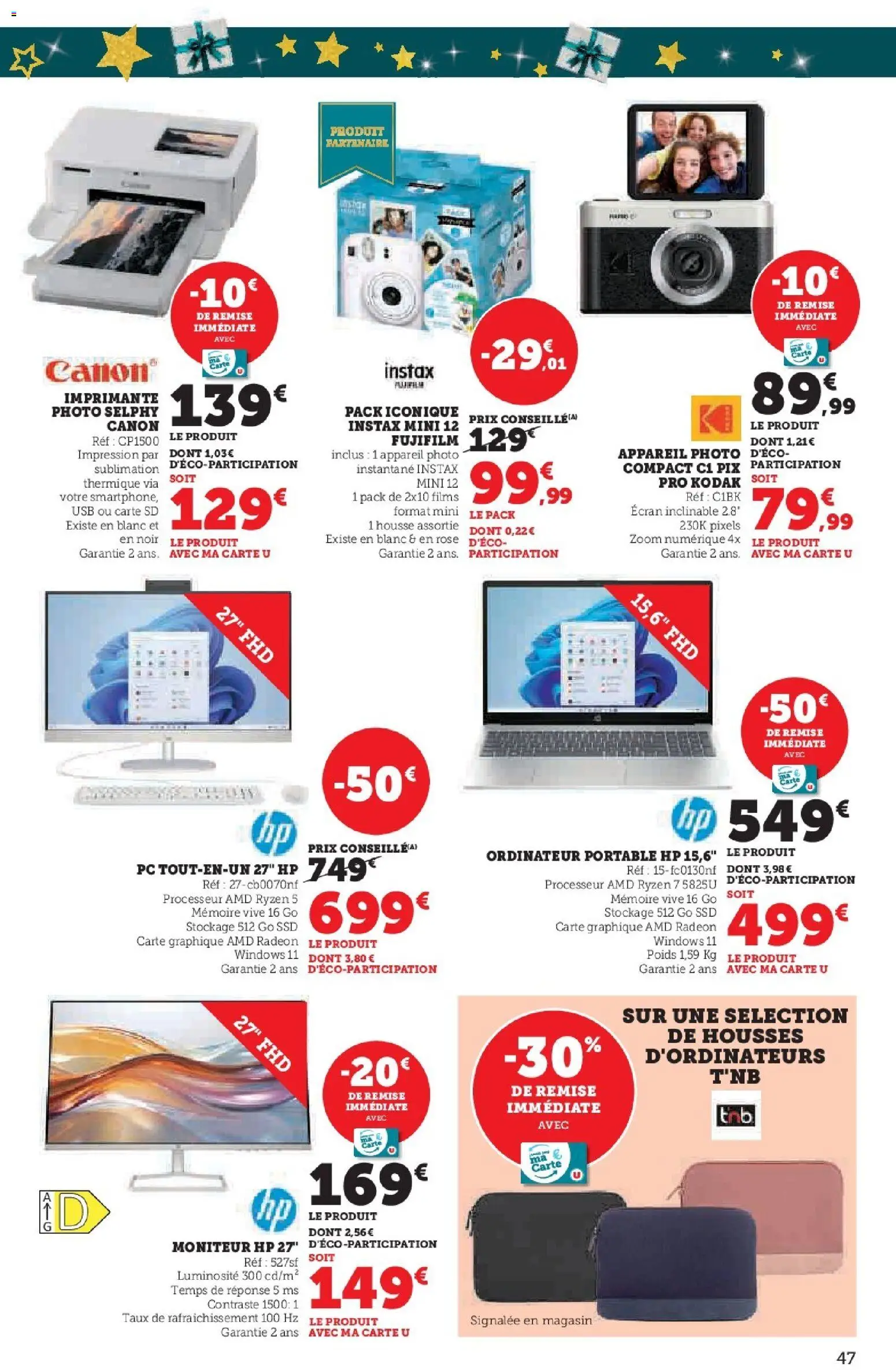 {H1} | Page: 47 | Produits: Imprimante, Appareil photo, Poids, Ordinateur portable