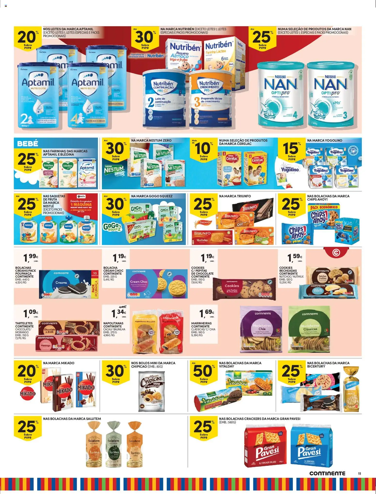Continente - Madeira │ válido de 03.02.2026 | Página: 11 | Produtos: Bolachas, Leite, Chocolate, Dolce gusto