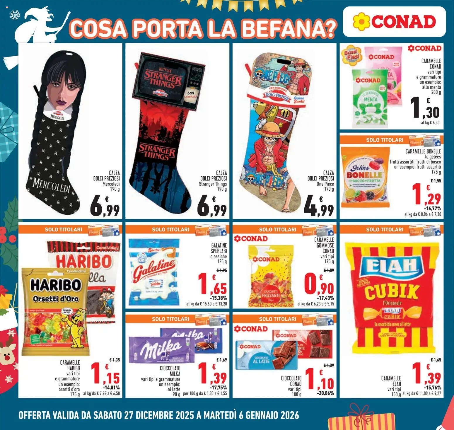 Volantino Conad del 27.12.2025 | Pagina: 10 | Prodotti: Cioccolato, Caramelle, Latte, Menta