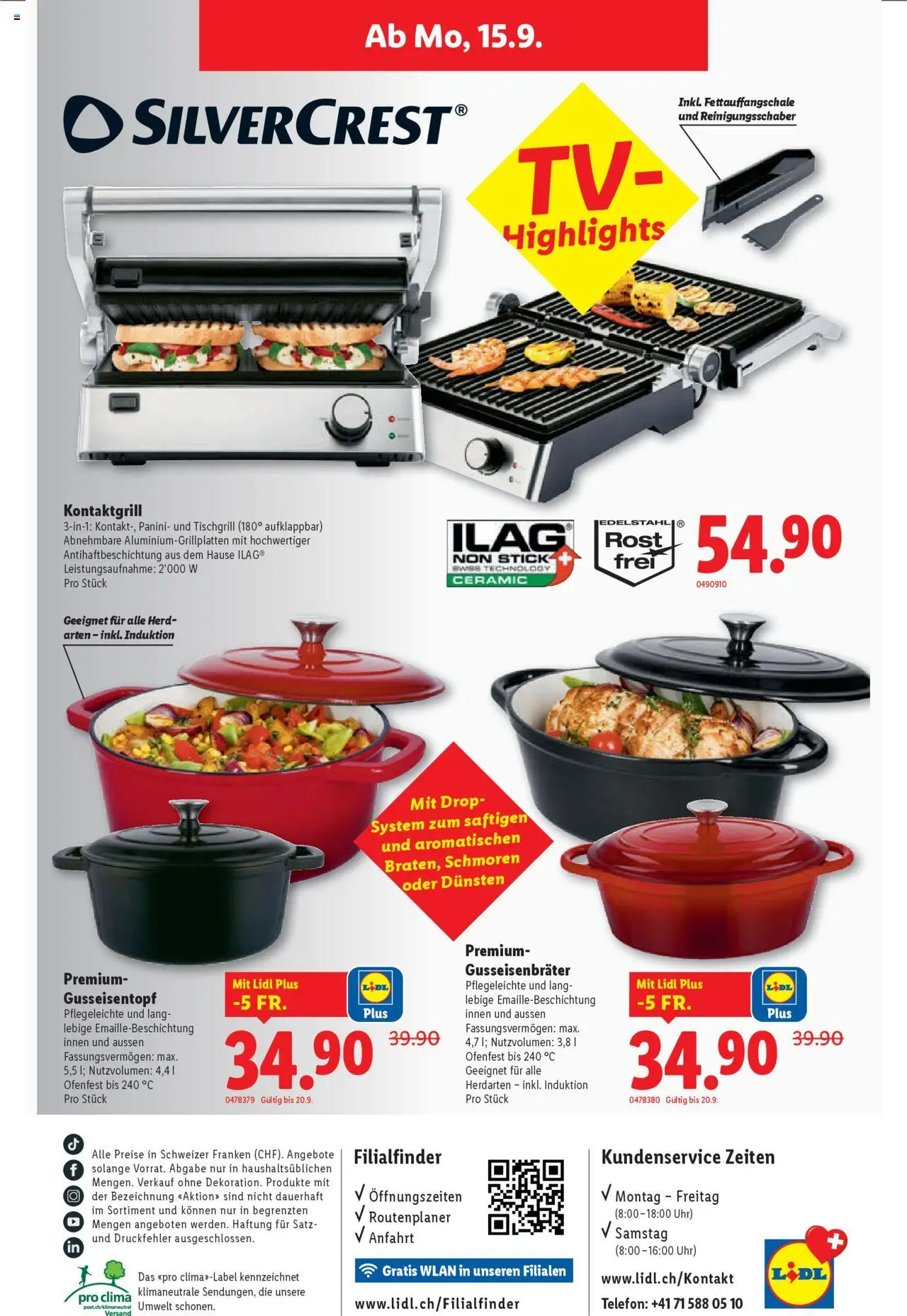 Lidl Aktionen – gültig ab 11.09.2025 | Seite: 40 | Produkte: Uhr, Herd